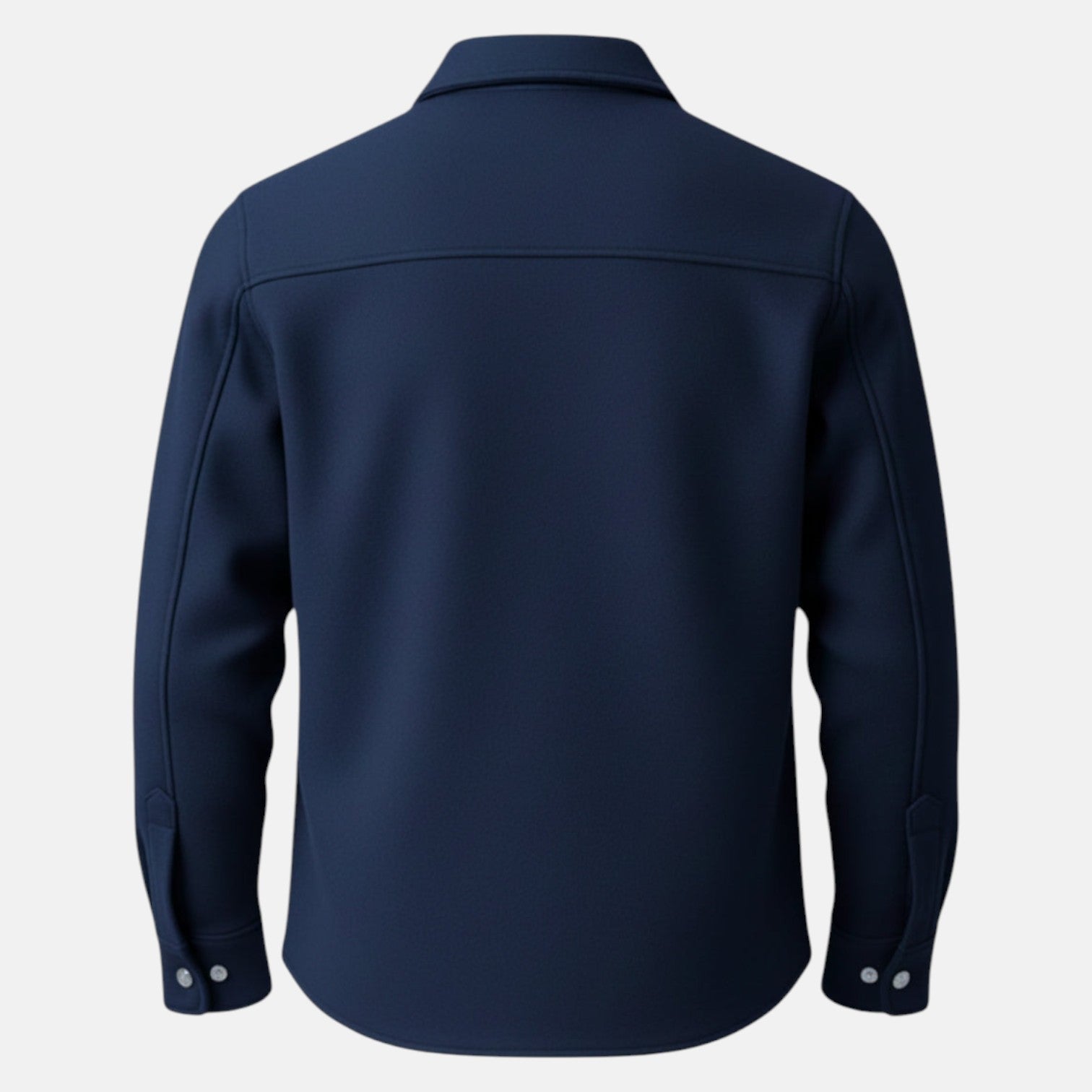Jaron – Men's Winter Overshirt Navy Blue