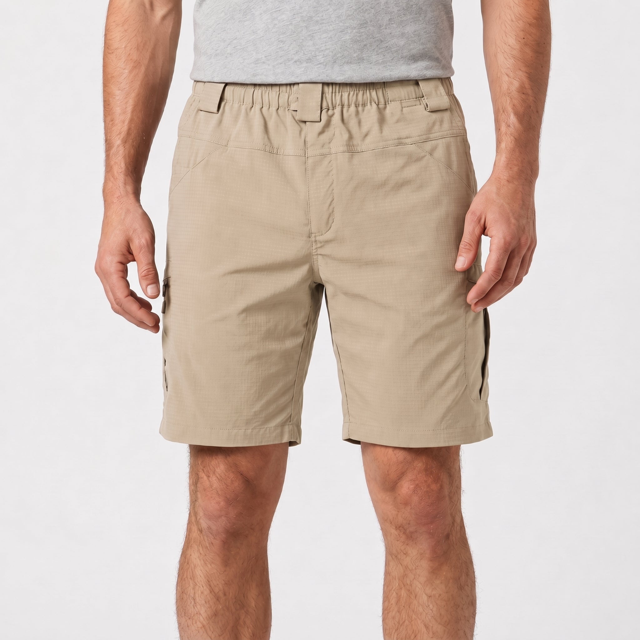 Nathan - Men's Summer Cargo Elastic Waist Shorts