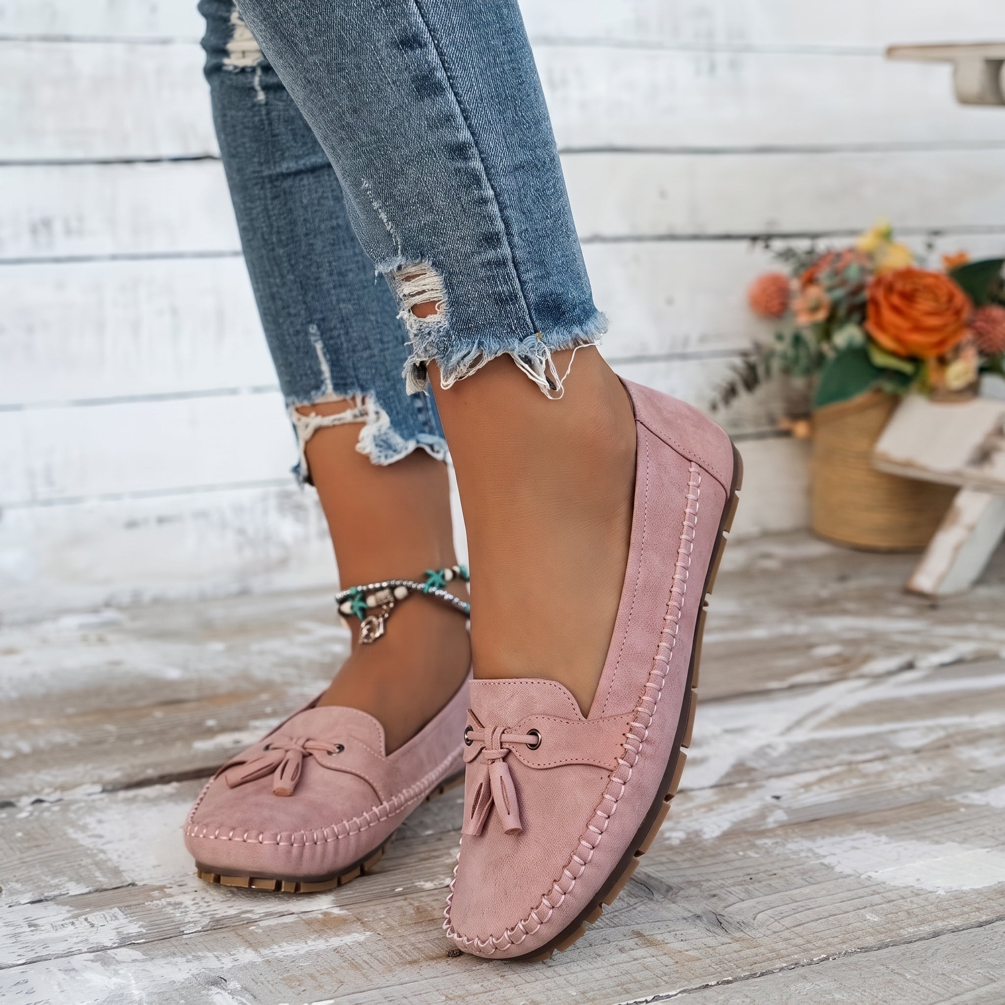 Leni - Women's Orthopedic Tassel Moccasin Loafers