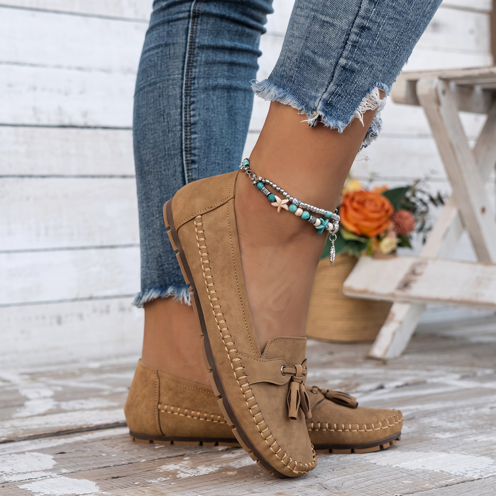 Leni - Women's Orthopedic Tassel Moccasin Loafers