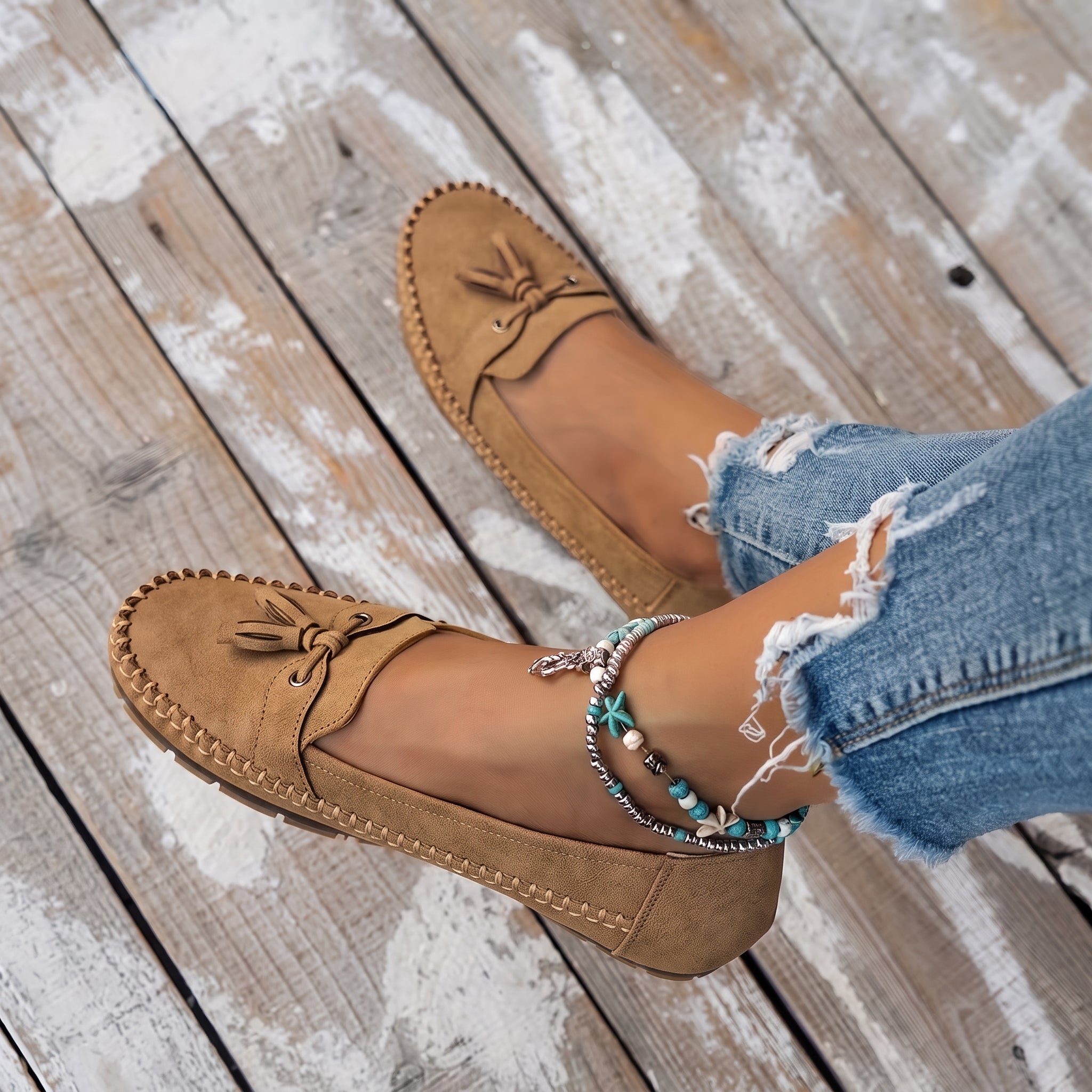 Leni - Women's Orthopedic Tassel Moccasin Loafers