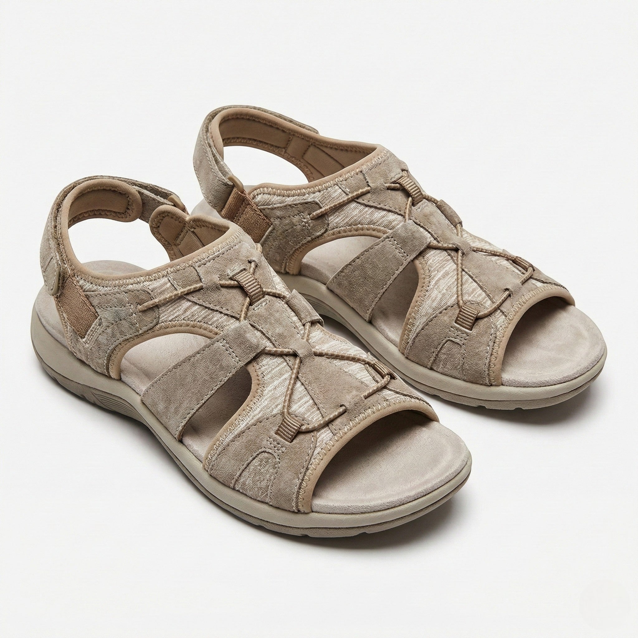 Alice - Women's Orthopedic Sandals - Sandals - Khaki - Parker&Brooks