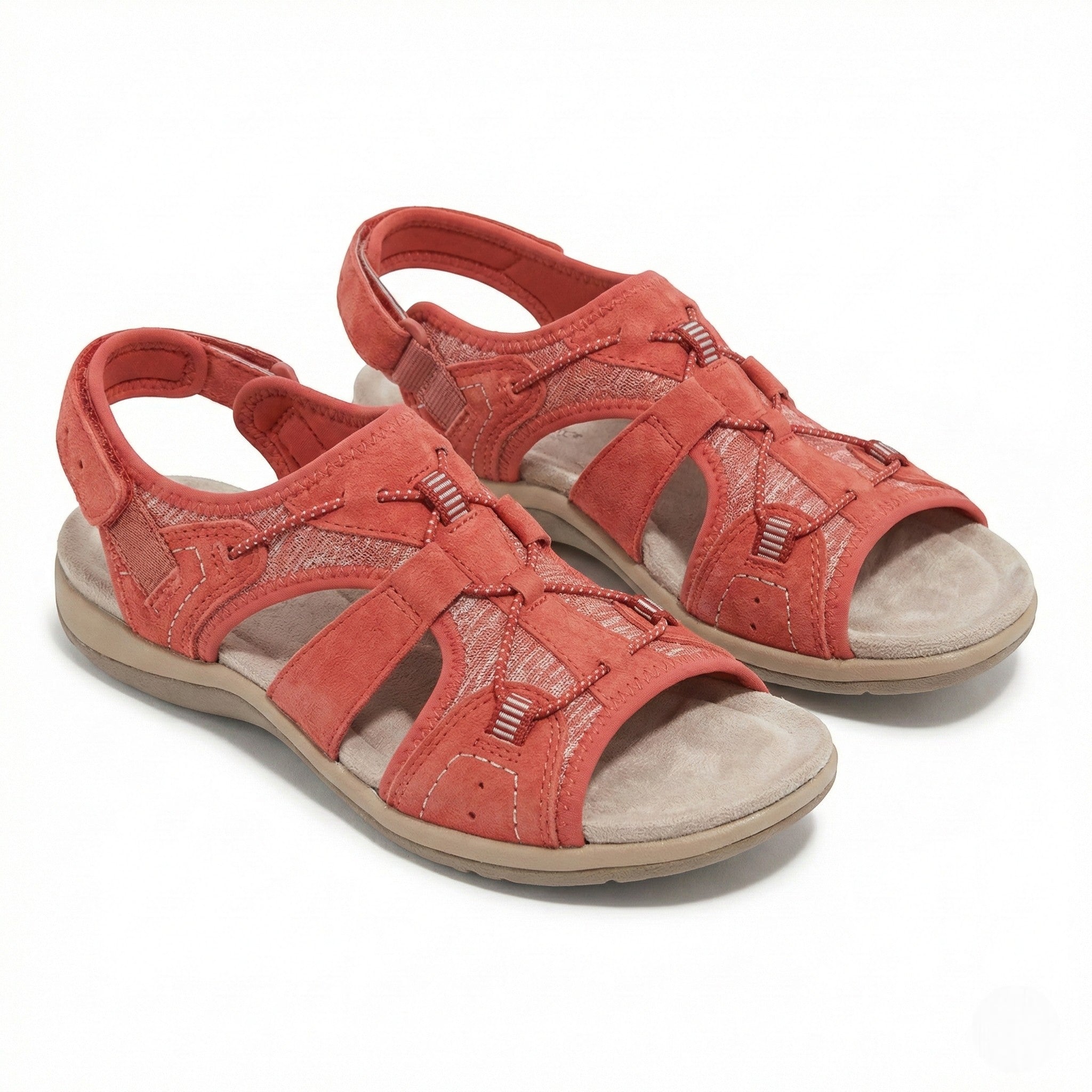 Alice - Women's Orthopedic Sandals - Sandals - Red - Parker&Brooks