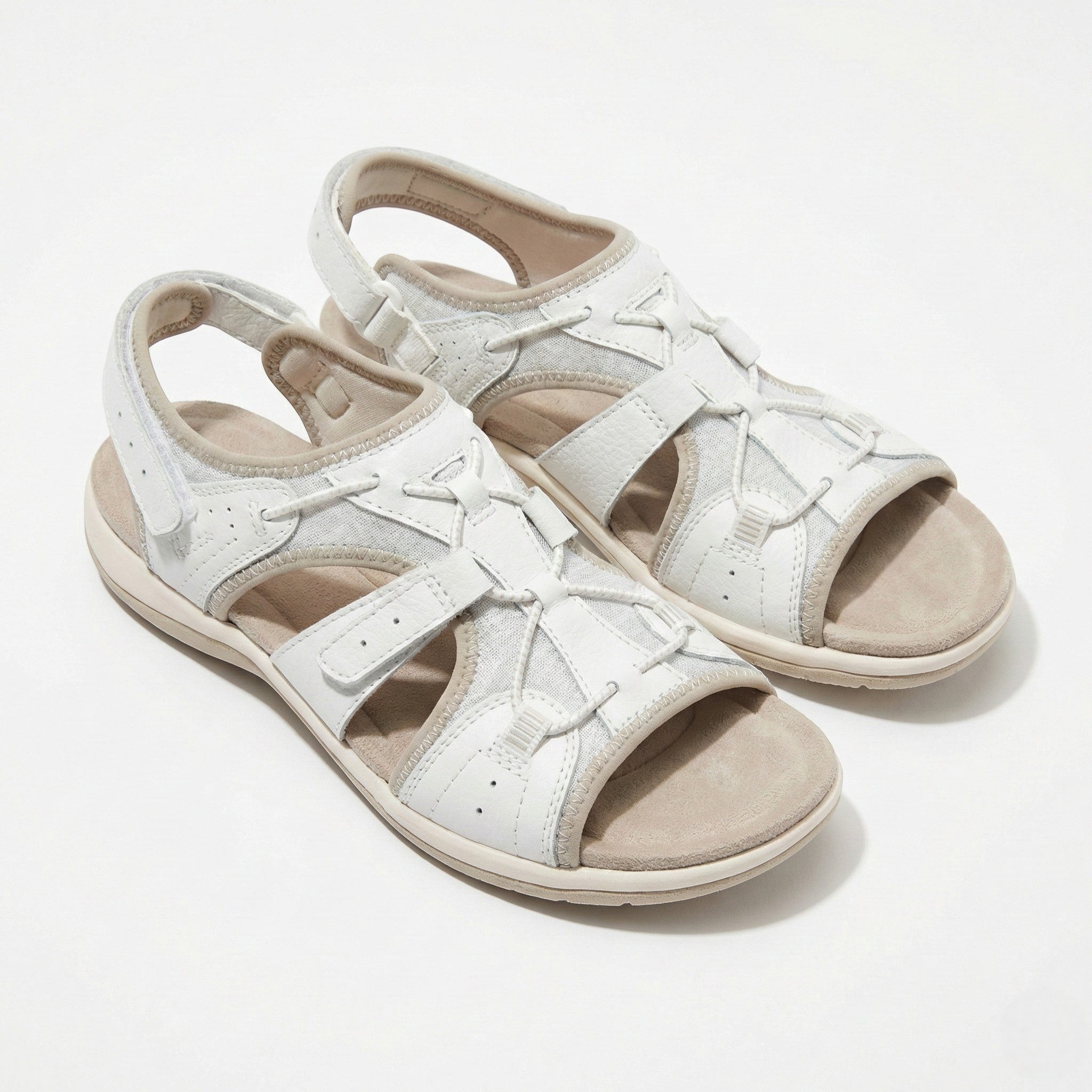 Alice - Women's Orthopedic Sandals - Sandals - White - Parker&Brooks