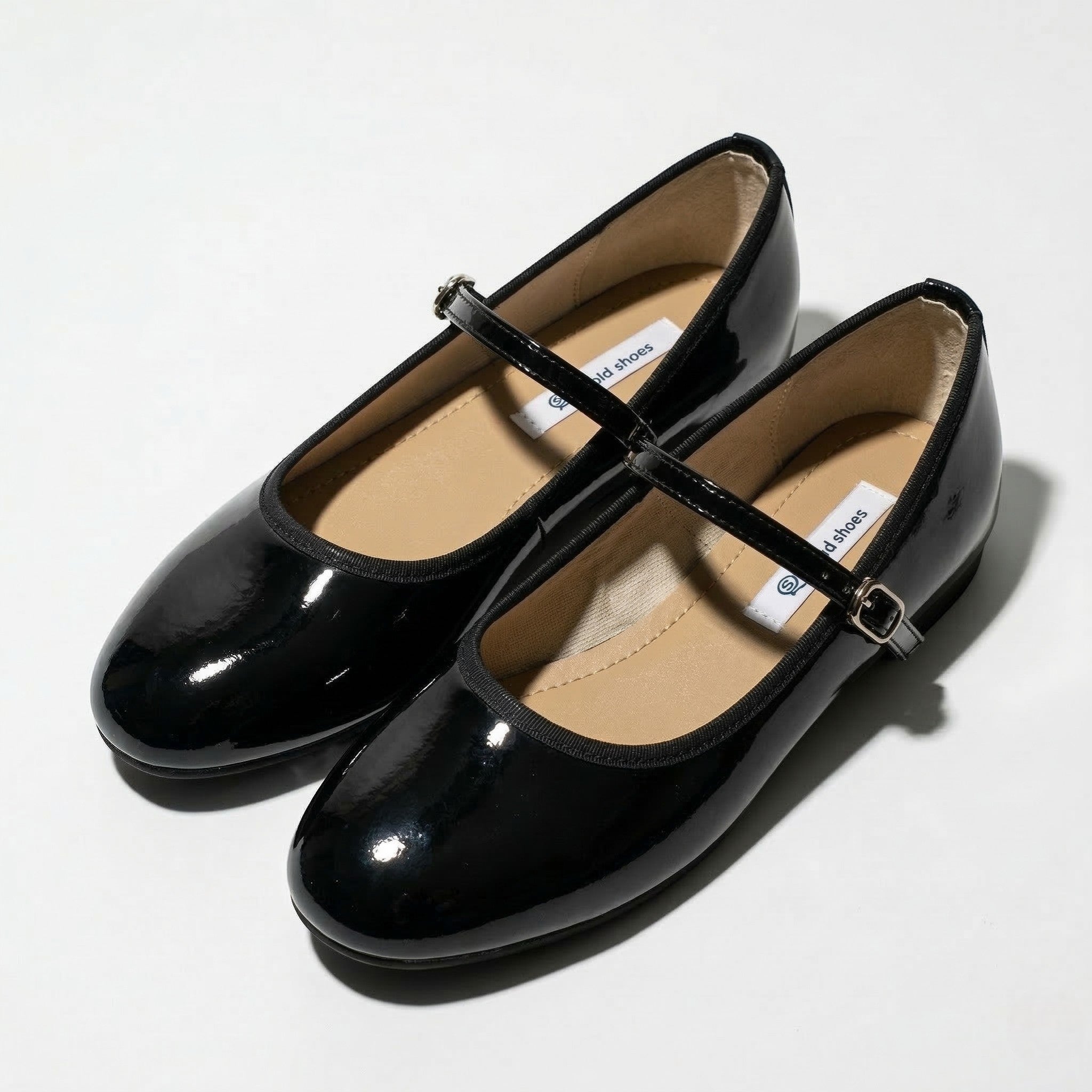 Alice - Women's Mary Jane Shoes with Adjustable Strap - Shoes - Black - Parker&Brooks