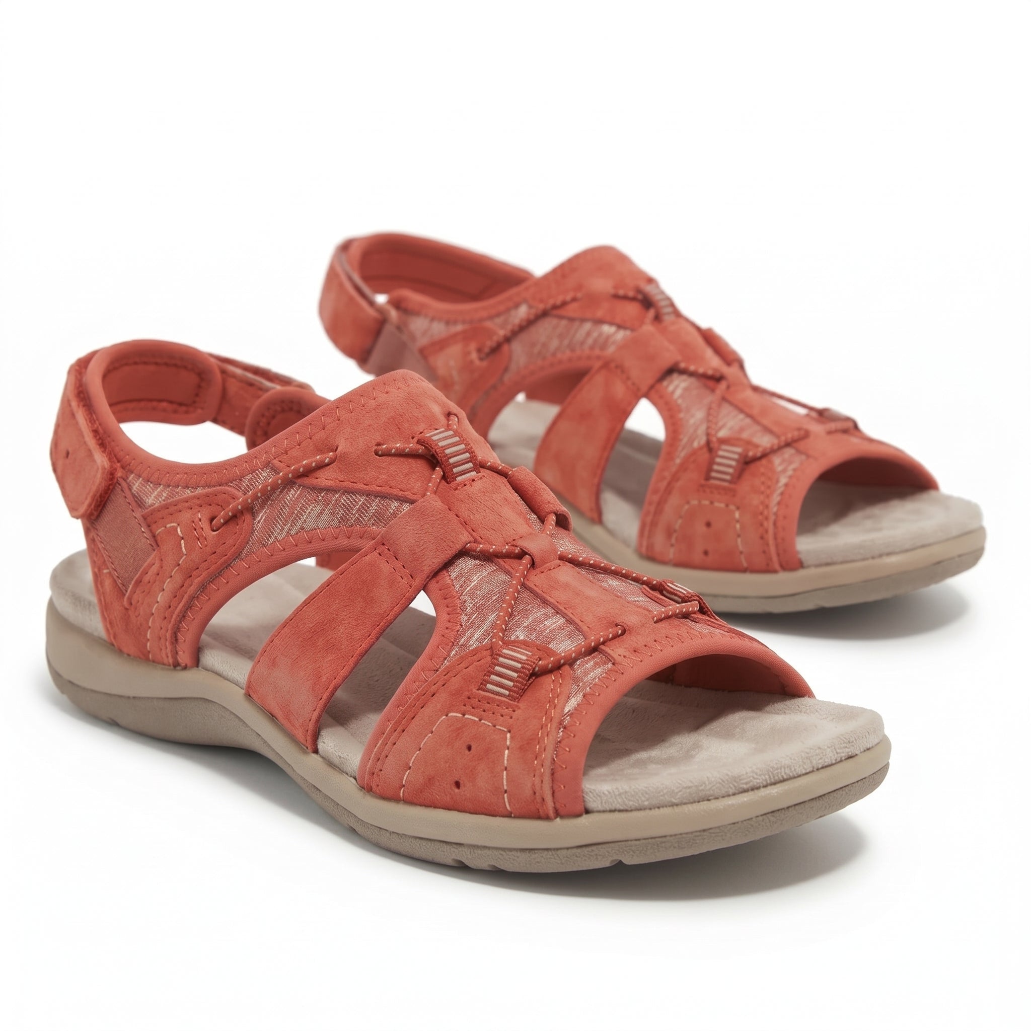 Alice - Women's Orthopedic Sandals - Sandals - Red - Parker&Brooks
