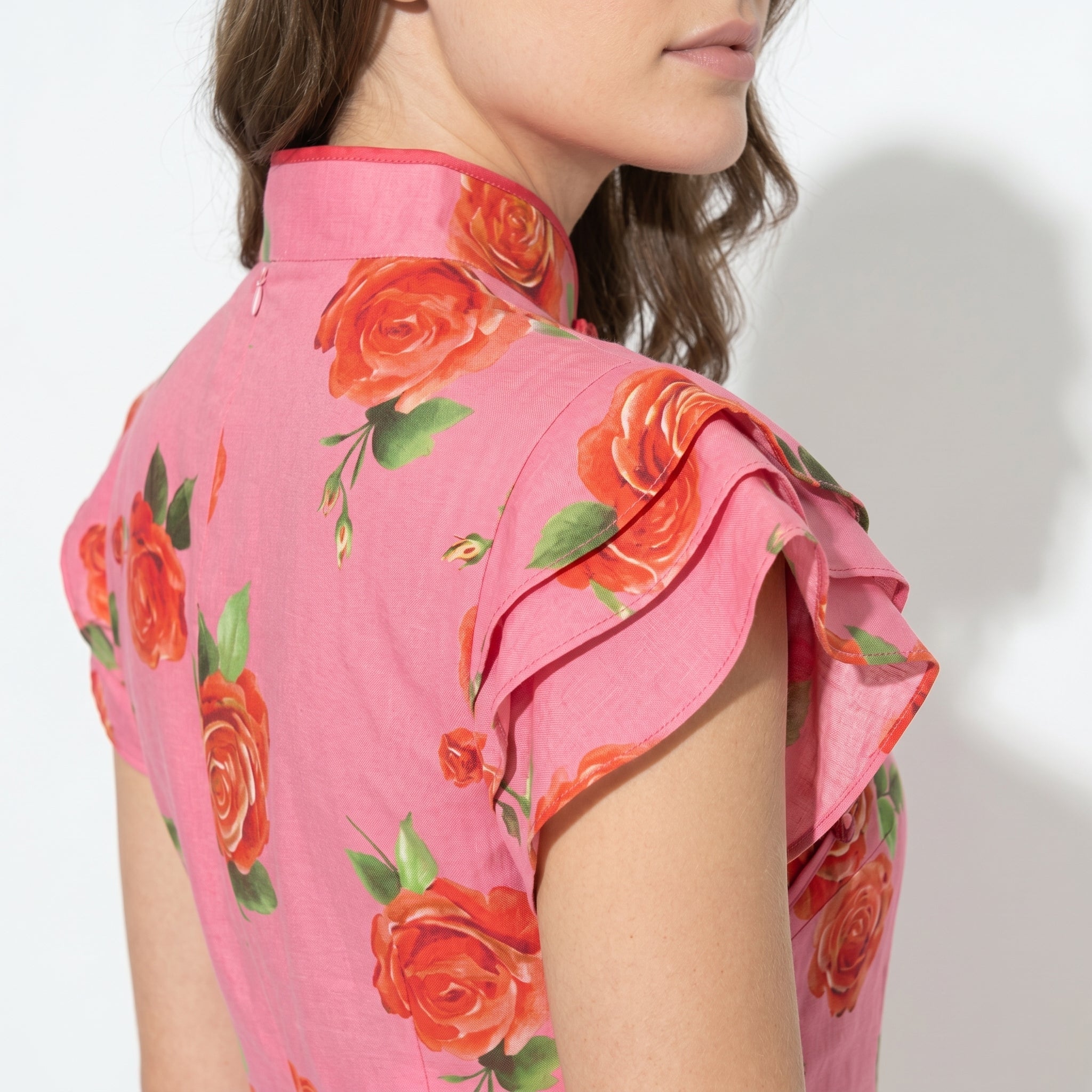 Amelia - Women's Floral Maxi Dress - Dresses - Pink - Parker&Brooks
