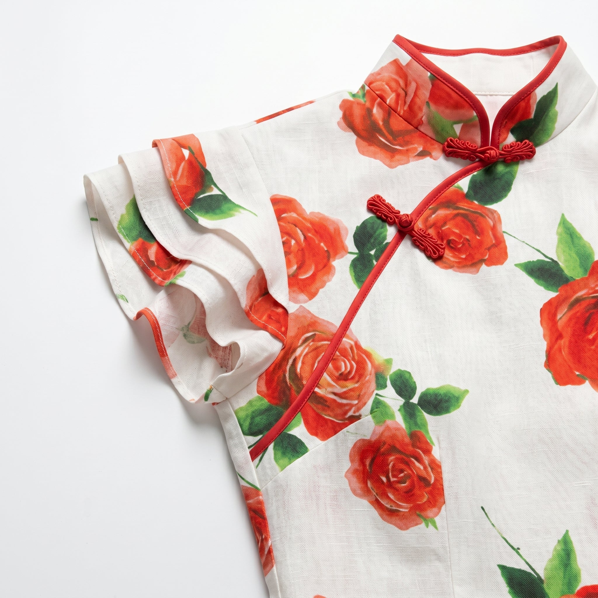 Amelia - Women's Floral Maxi Dress - Dresses - White - Parker&Brooks