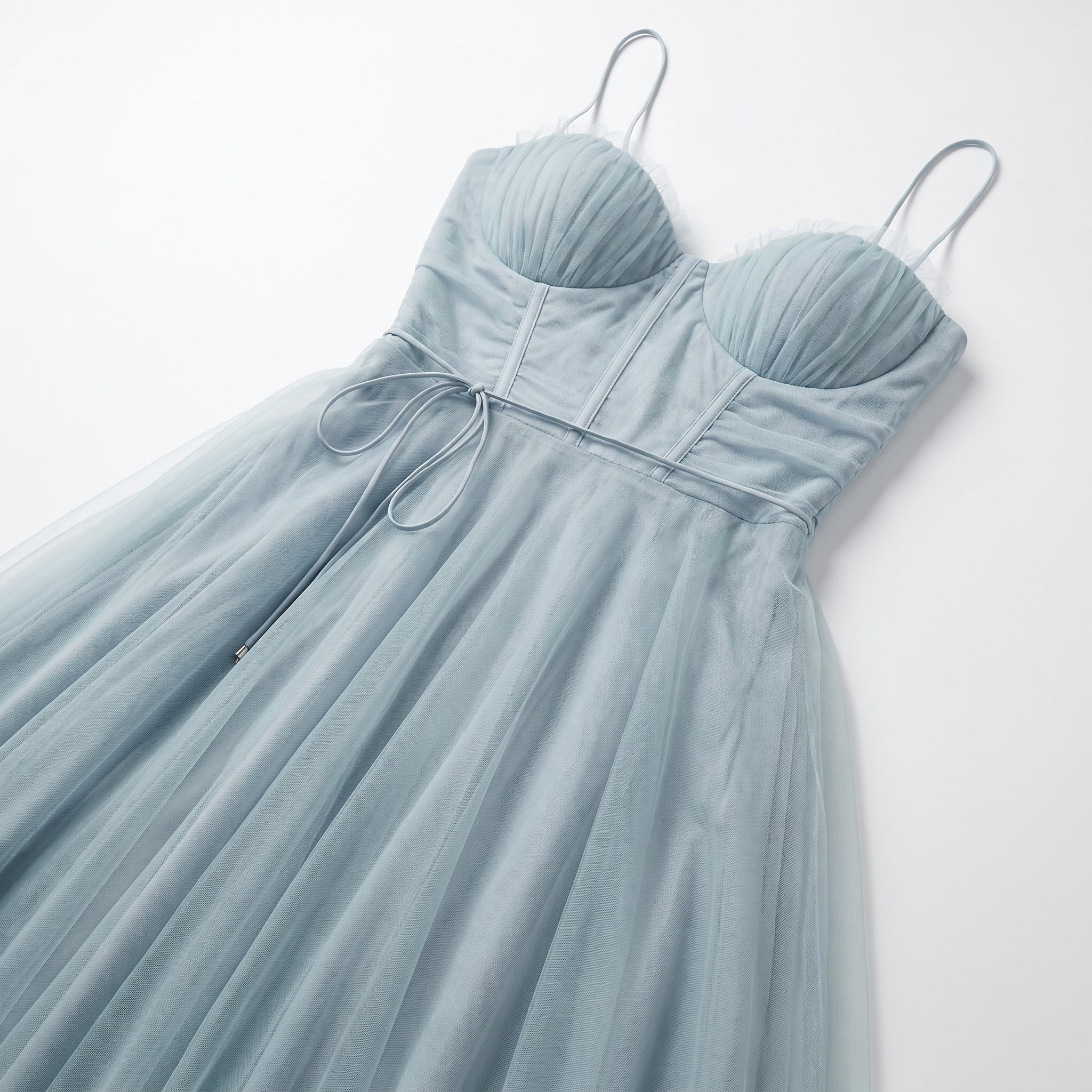 Amelia - Women's Tulle Party Midi Dress - Dresses - Blue - Parker&Brooks
