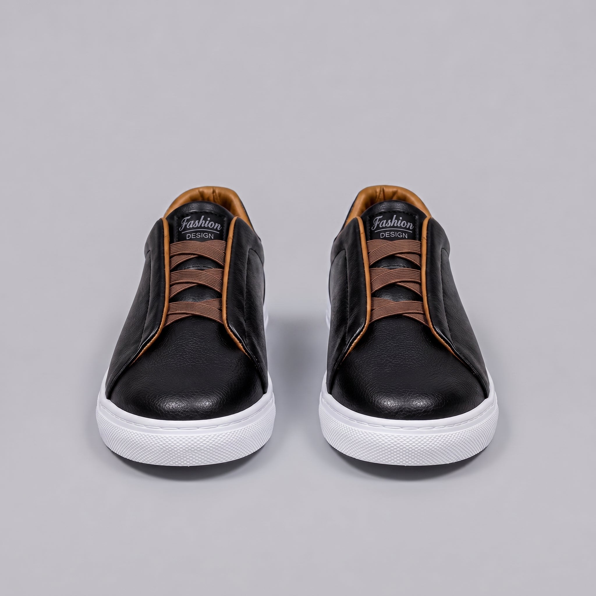 Andreas - Men's Orthopedic Casual Low-Top Sneakers - Sneakers - Black - Parker&Brooks