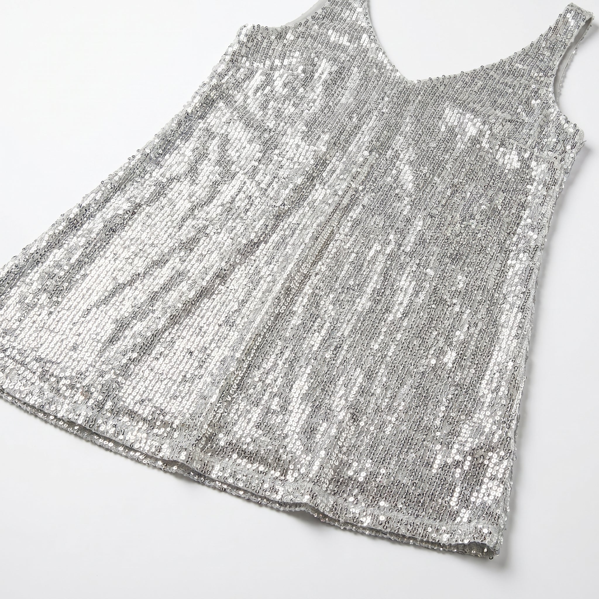 Angel - Women's Party Sequin Mini Dress - Mini Dresses - Silver - Parker&Brooks