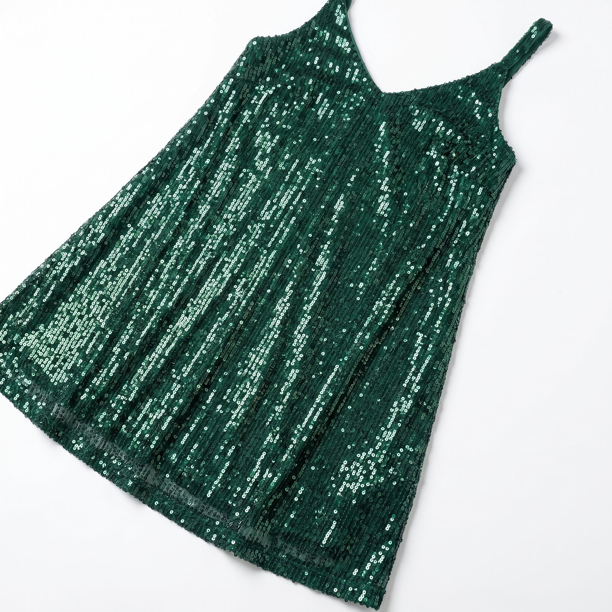 Angel - Women's Party Sequin Mini Dress - Mini Dresses - Green - Parker&Brooks