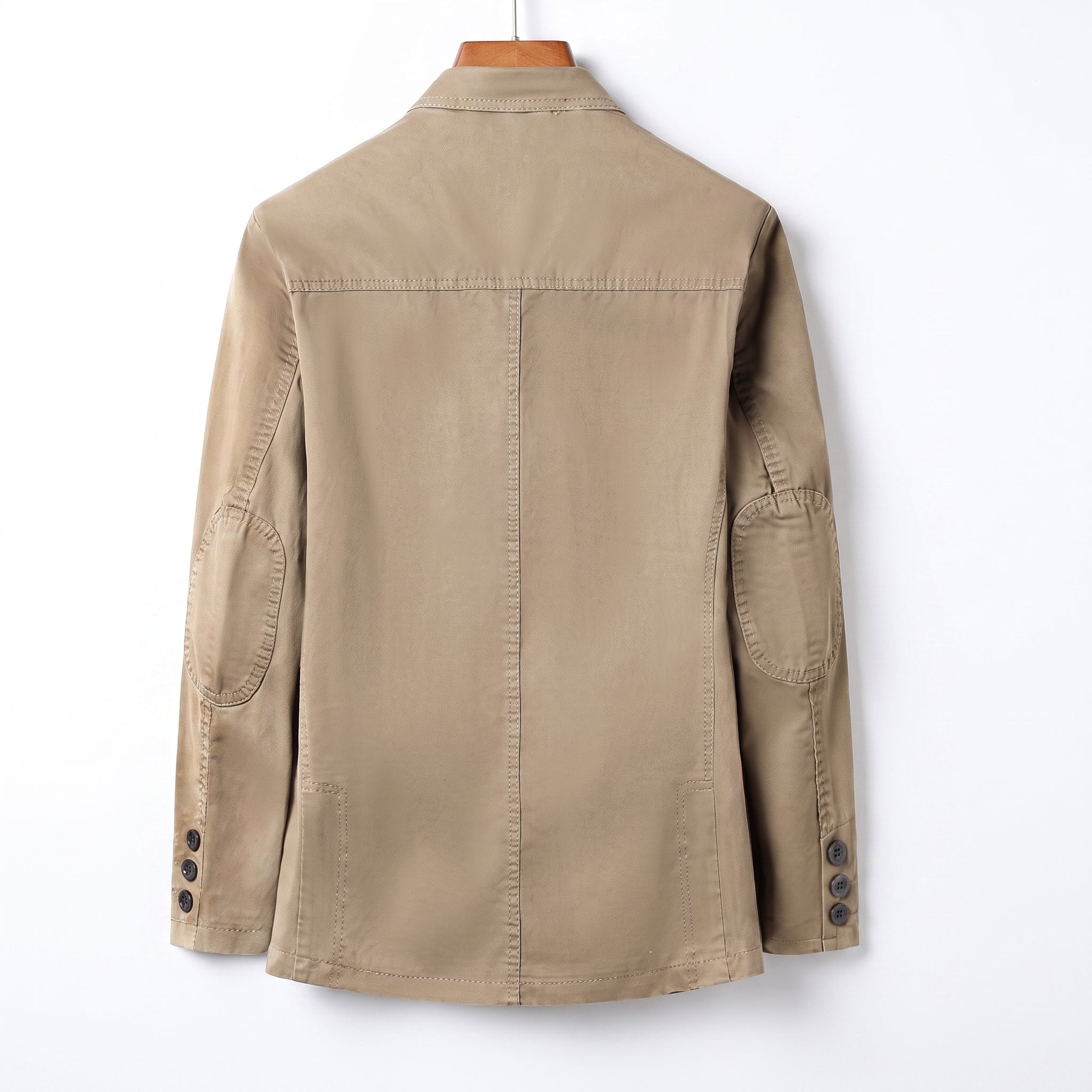 Arthur - Men's Relaxed Fit Single-Breasted Notch Lapel Casual Blazer - Blazers - Light Brown - Parker&Brooks