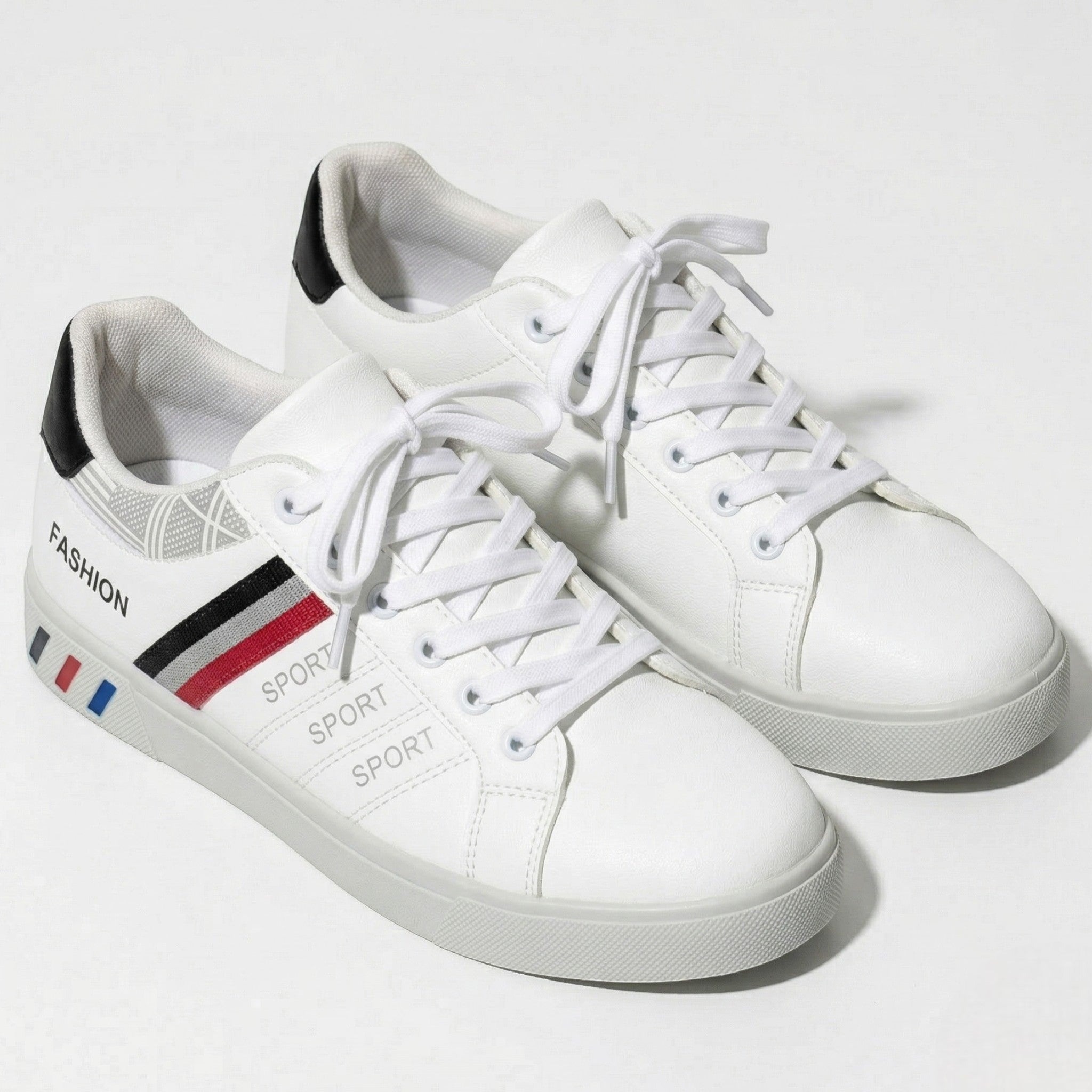 Arthur - Men's Classic Low Top Retro Sneakers - Sneakers - White - Parker&Brooks