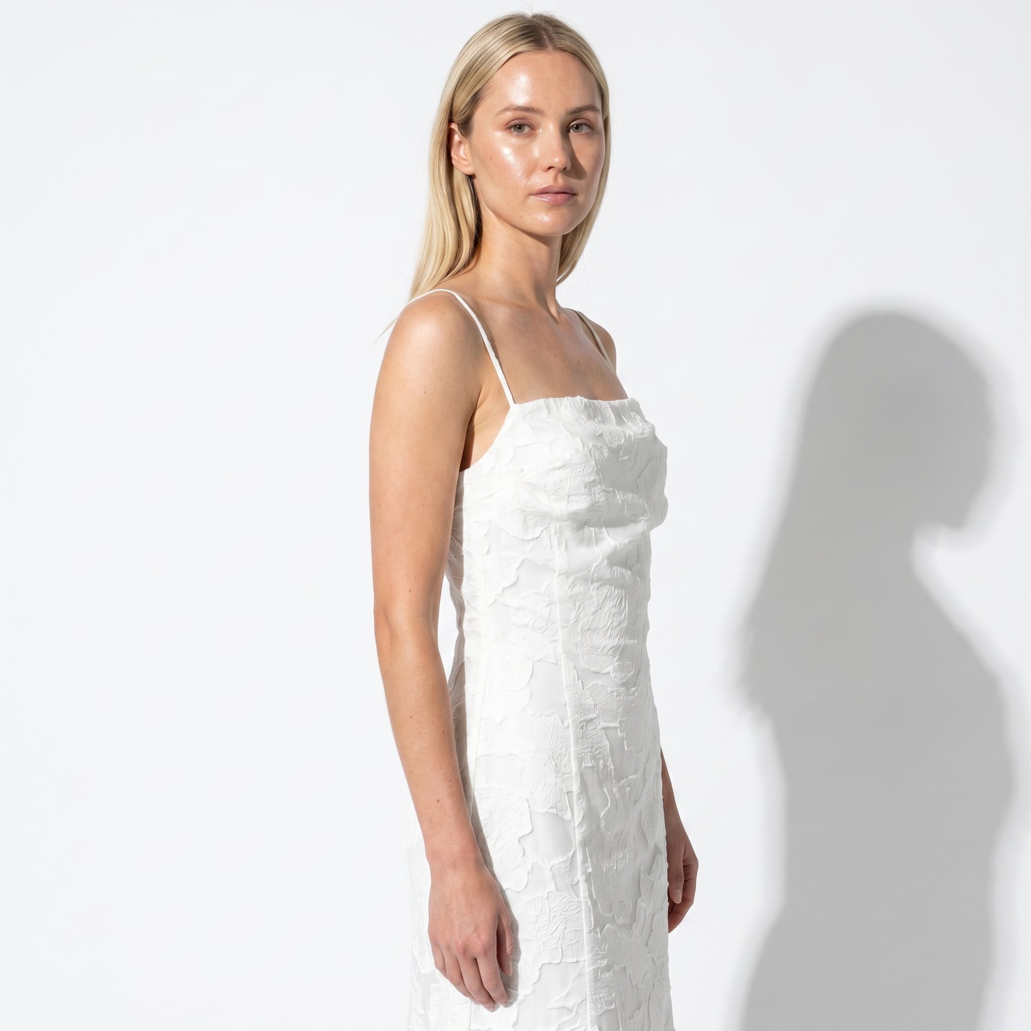 Ava - Women's Formal Evening Lace Maxi Dress - Maxi Dress - White - Parker&Brooks