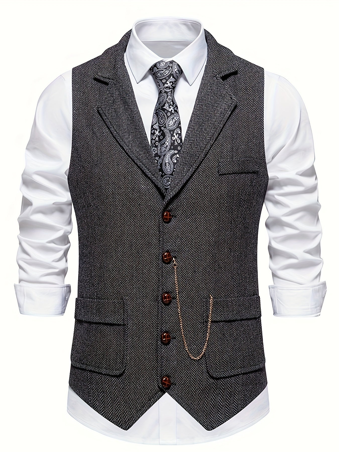 Brandy – Classic Waistcoat with Fine Texture