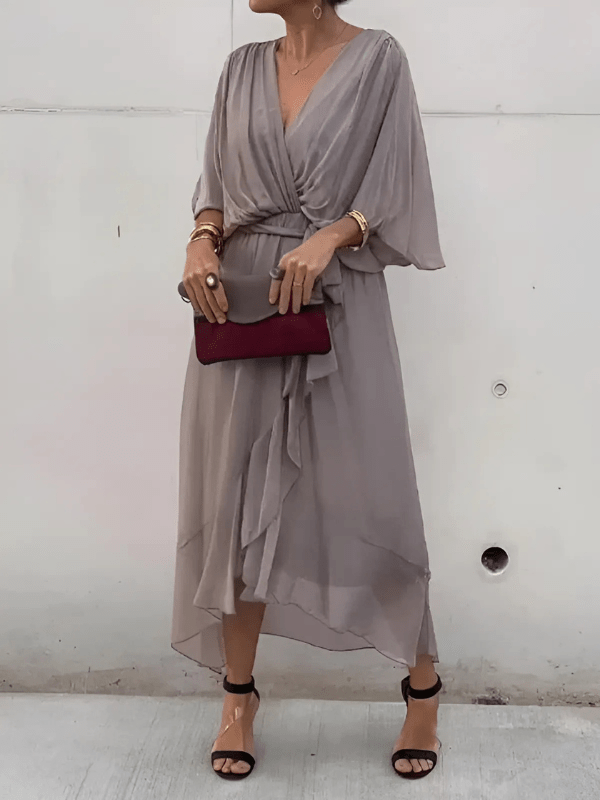 Bertha – Timeless Wrap Midi Dress