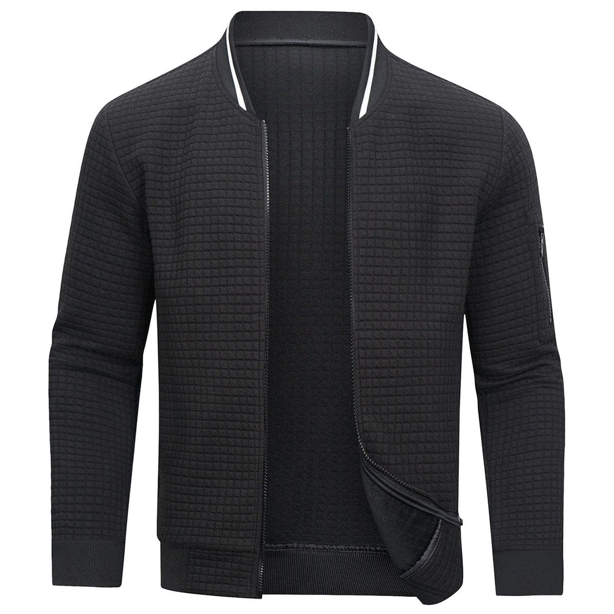 Pablo – Structured Zip-Up Cardigan