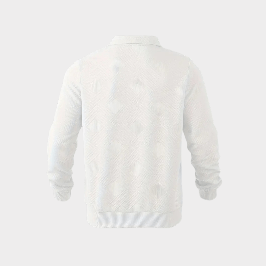 Bruno - Long Sleeve Sweater with Zipper Collar