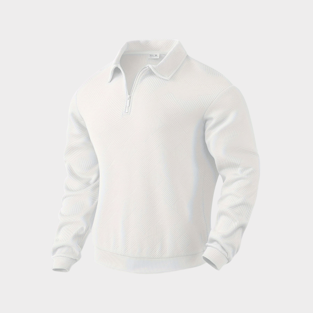 Bruno - Long Sleeve Sweater with Zipper Collar