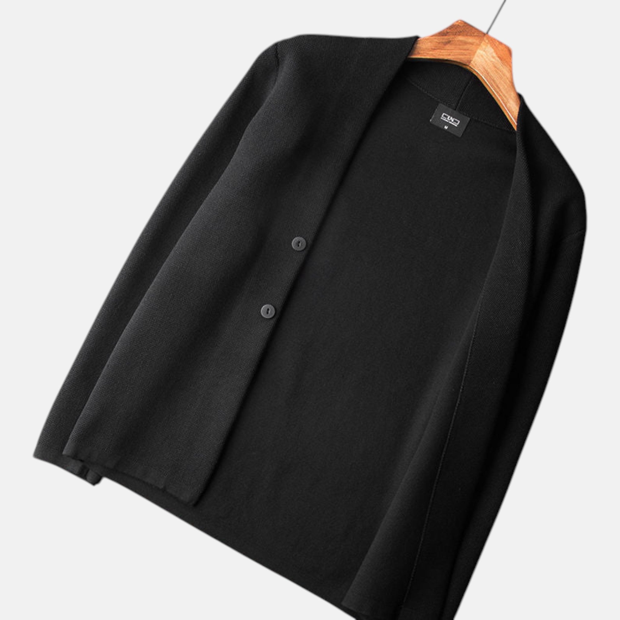 Men’s Wool Cardigan with Button Placket