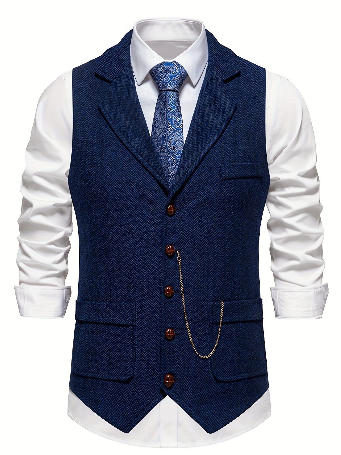 Brandy – Classic Waistcoat with Fine Texture