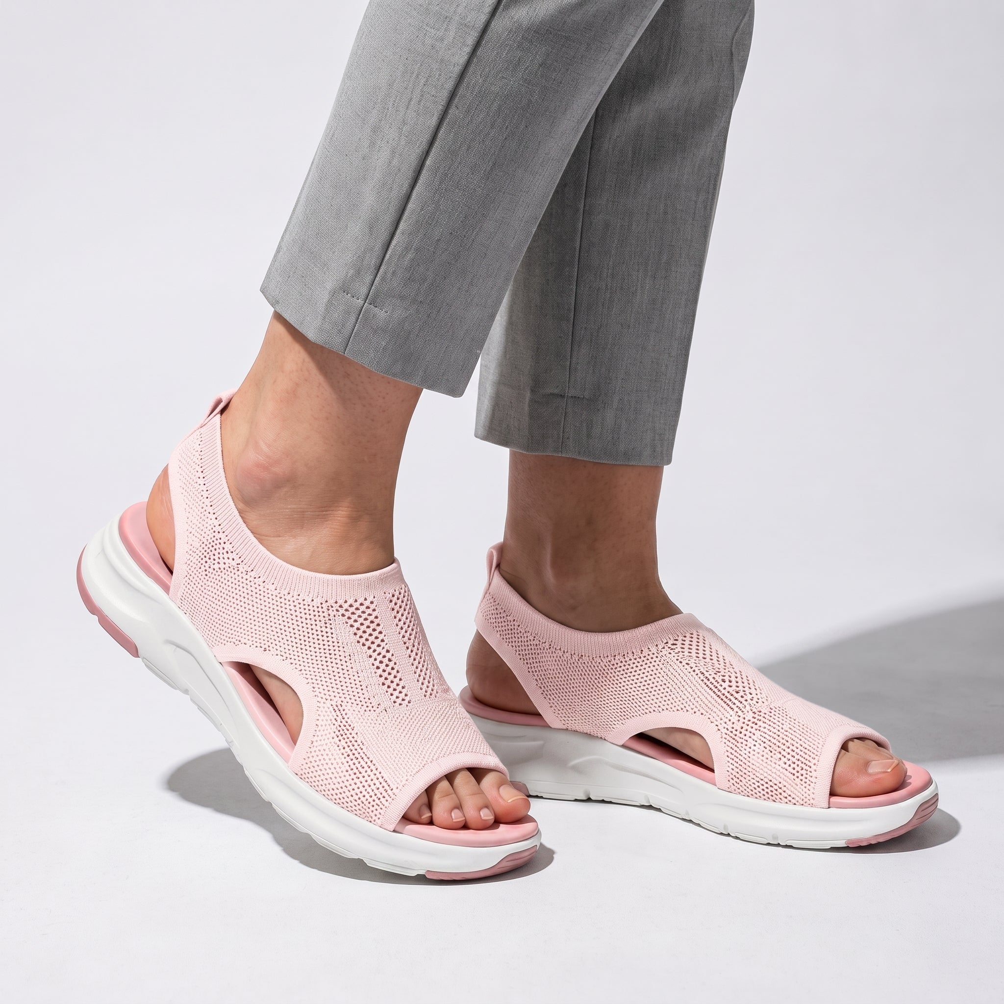 Chloe - Women's Orthopedic Breathable Sandals - Sandal - Pink - Parker&Brooks