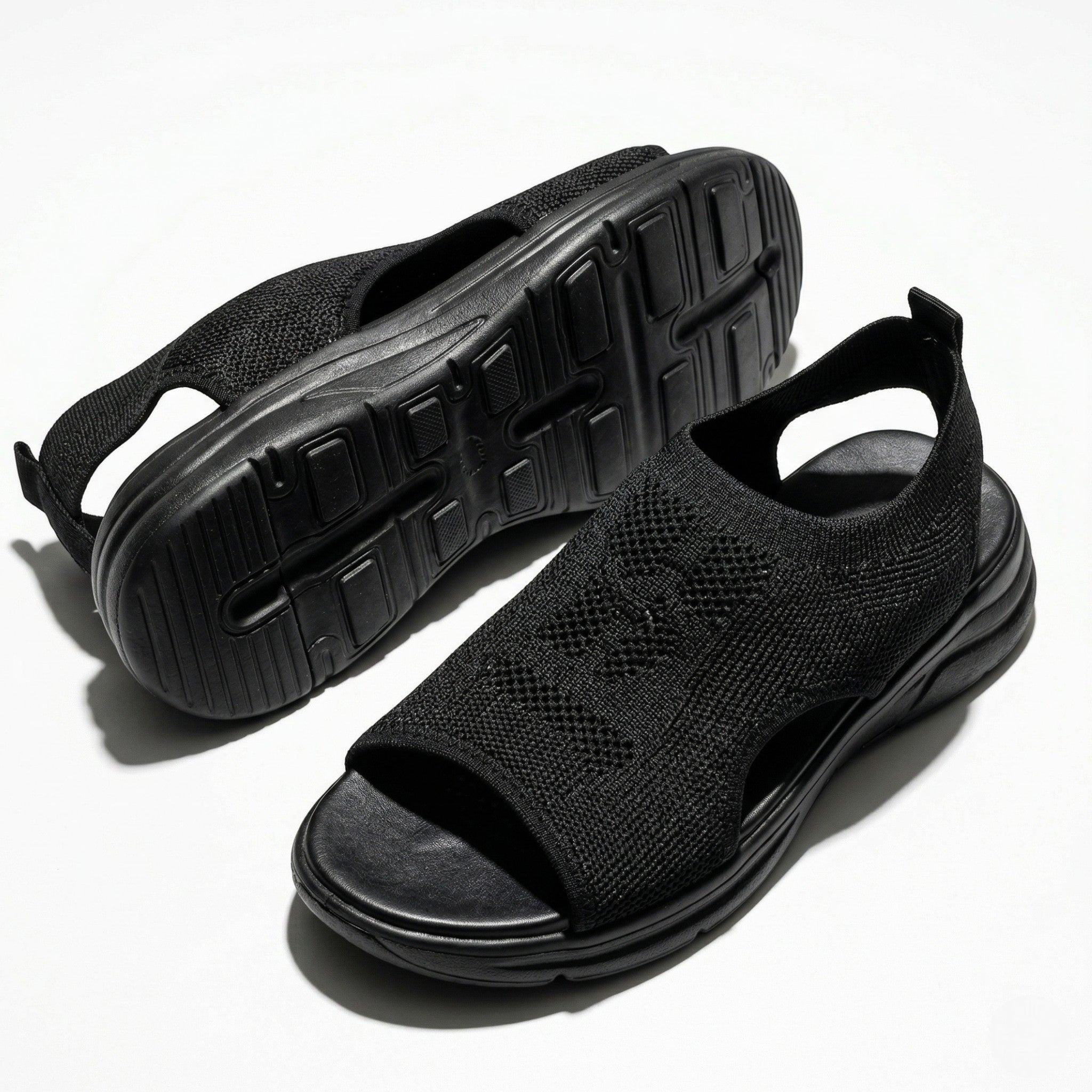 Chloe - Women's Orthopedic Breathable Sandals - Sandal - Black - Parker&Brooks