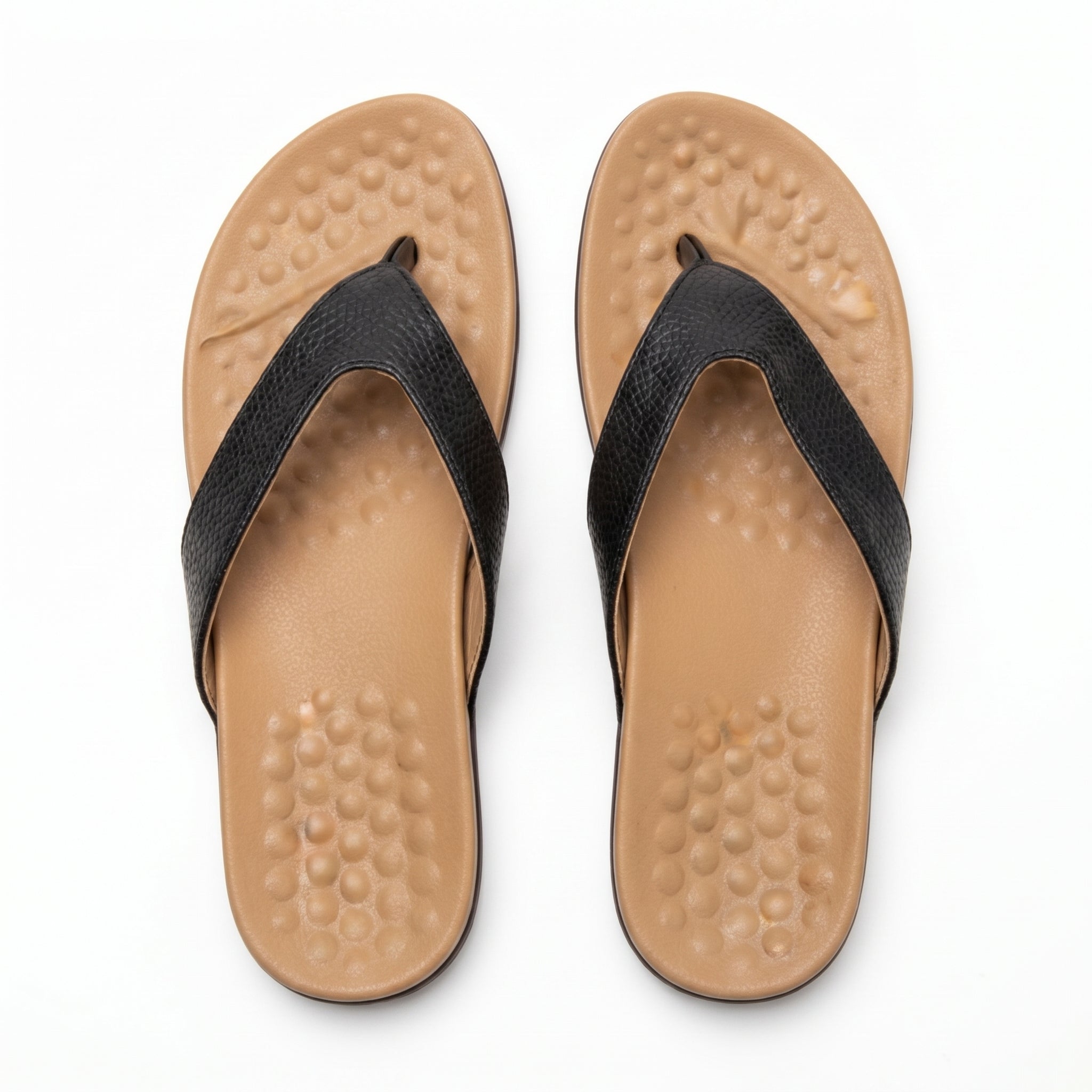 Chloe - Women's Orthopedic Flat Sandals - Sandal - Black - Parker&Brooks