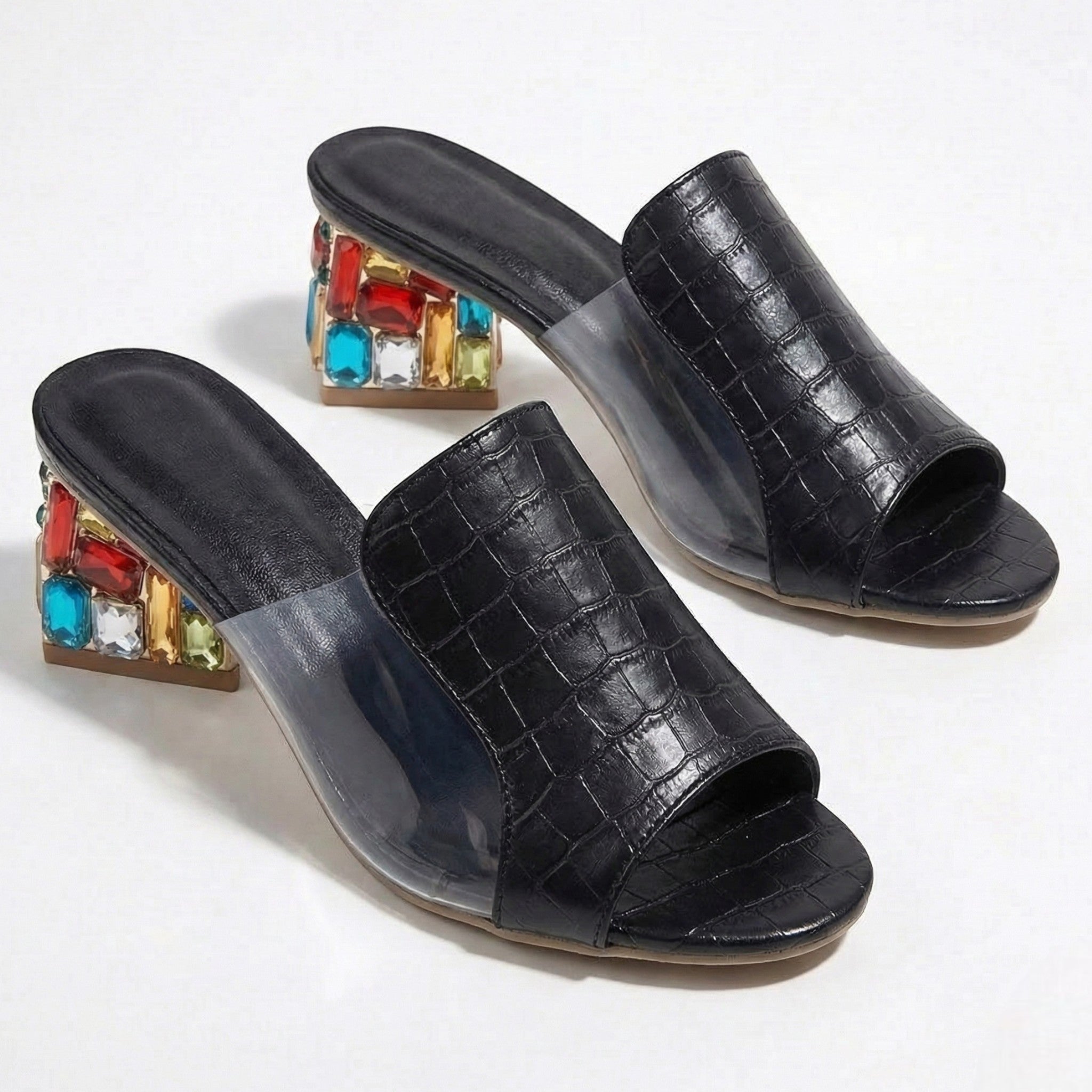 Clara - Women's Block Heel Sandals - Sandals - Black - Parker&Brooks