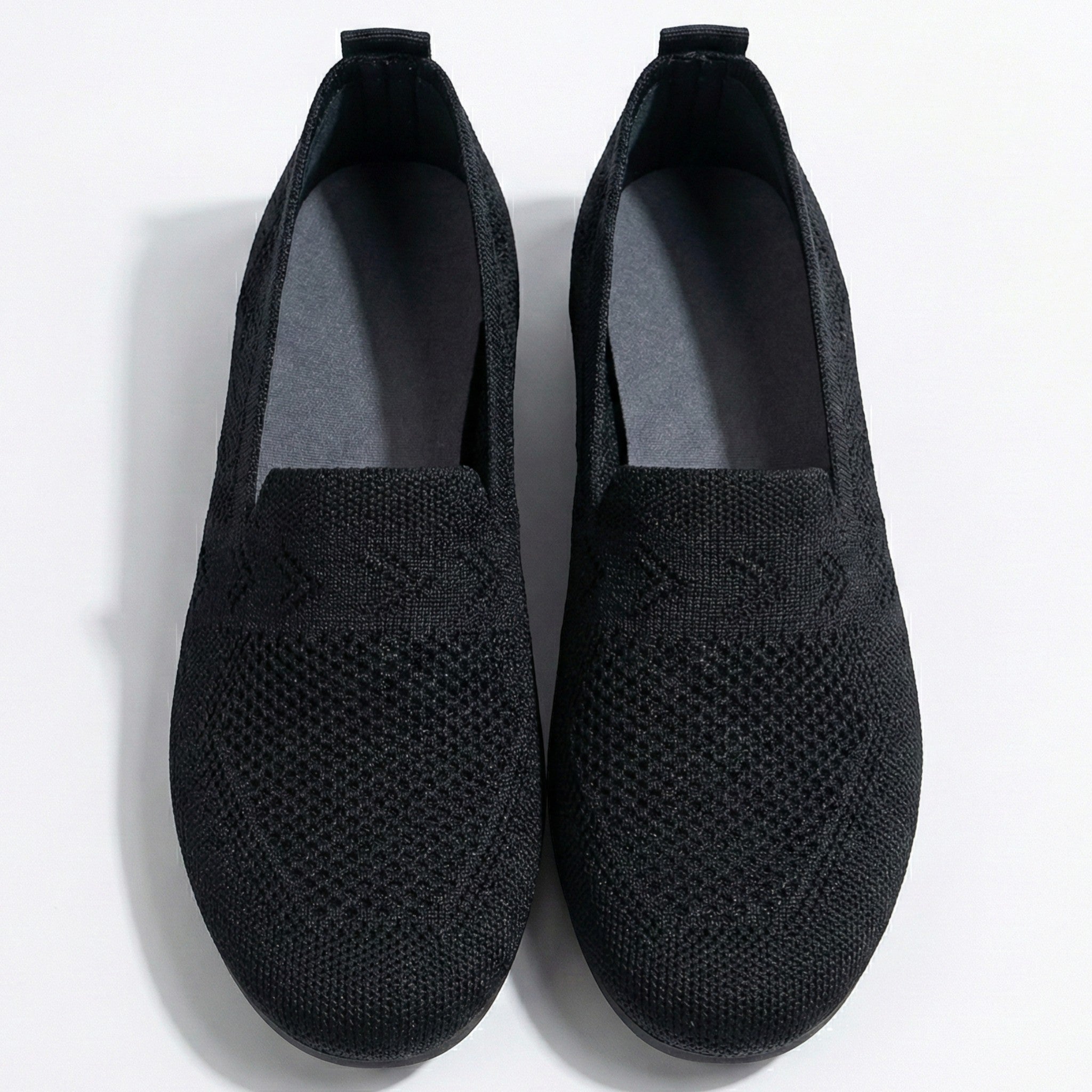 Clara - Women's Breathable Slip - On Flats - Shoes - Black - Parker&Brooks