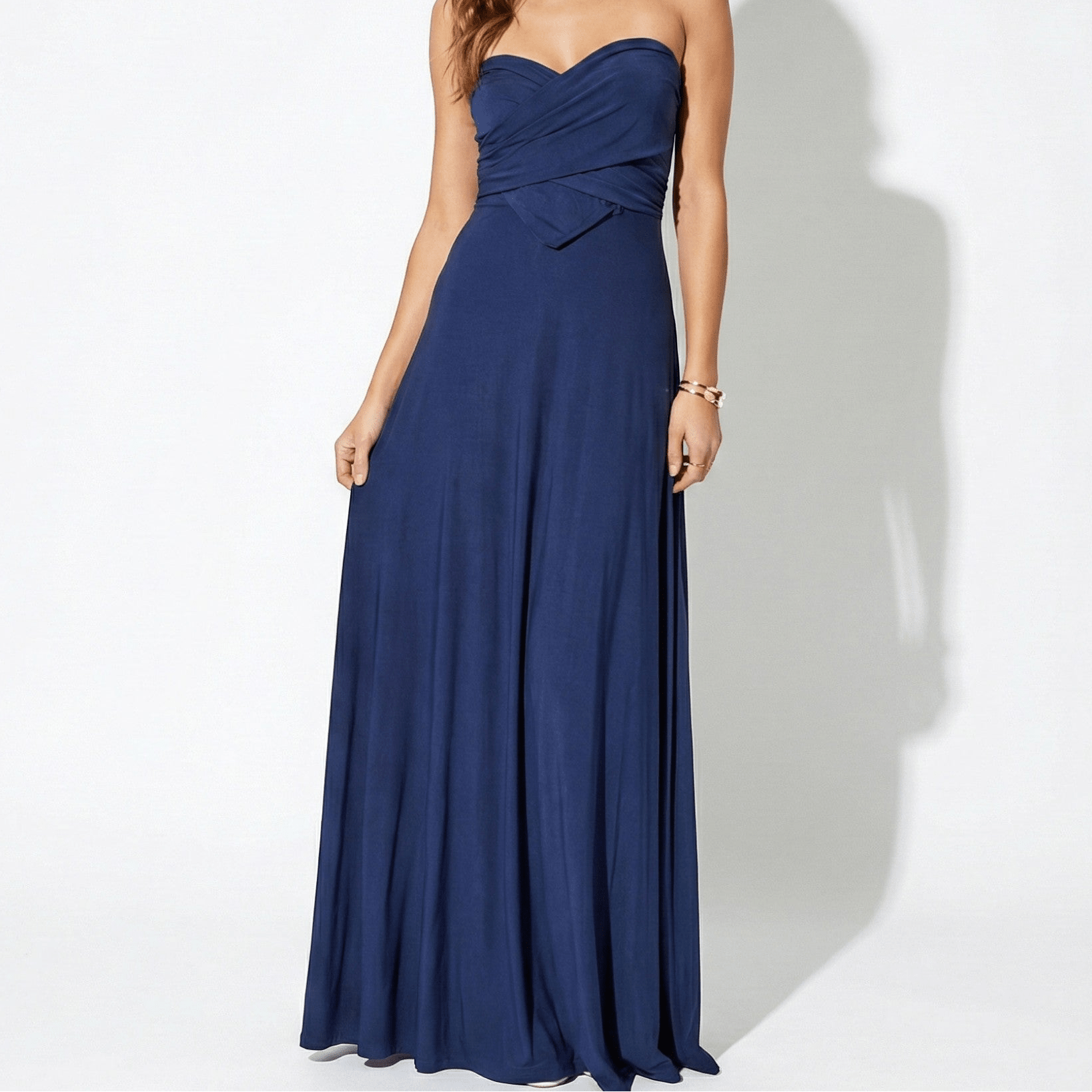 Danielle - Women's 3 - Way Wedding Guest Maxi Dress - Dress - Dark Blue - Parker&Brooks
