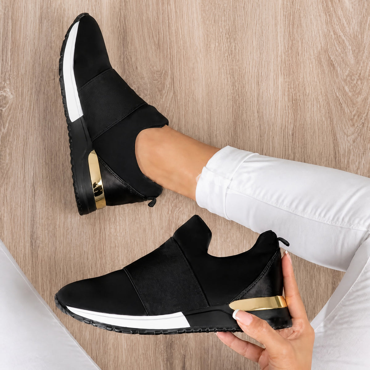 Alice - Women's Orthopedic Slip-On Sneakers with Cushioned Sole
