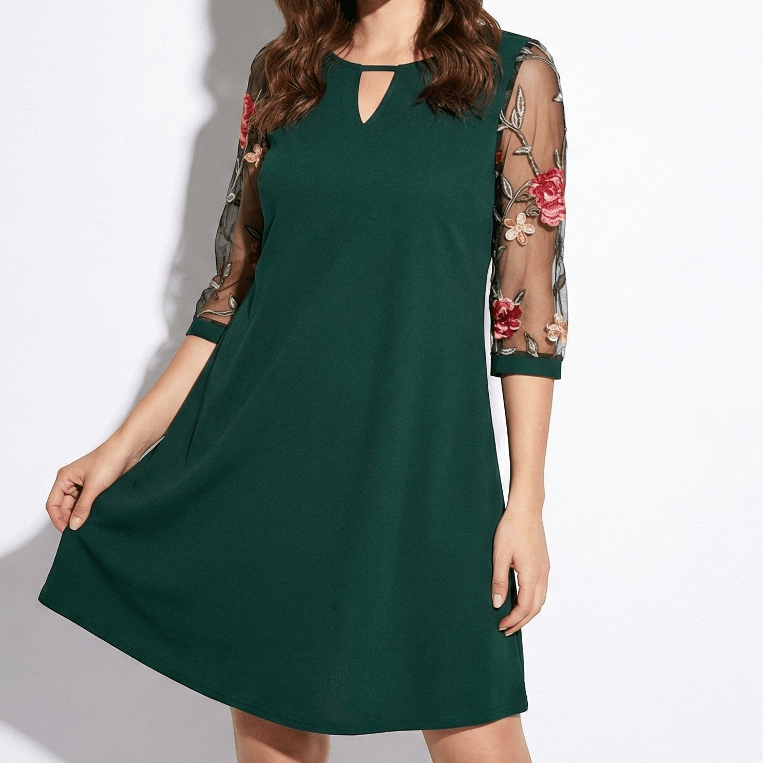 Eliza - Women's Casual Mini Dress - Dress - Green - Parker&Brooks