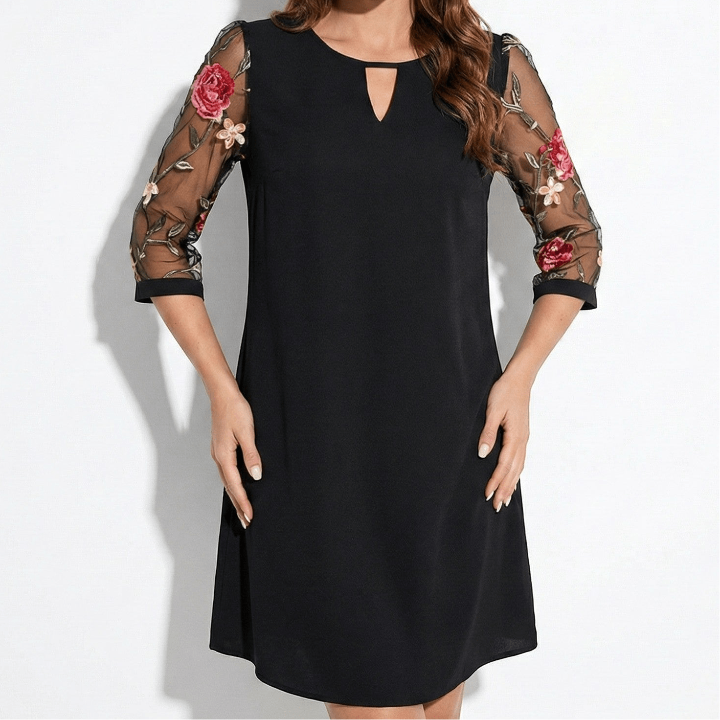 Eliza - Women's Casual Mini Dress - Dress - Black - Parker&Brooks