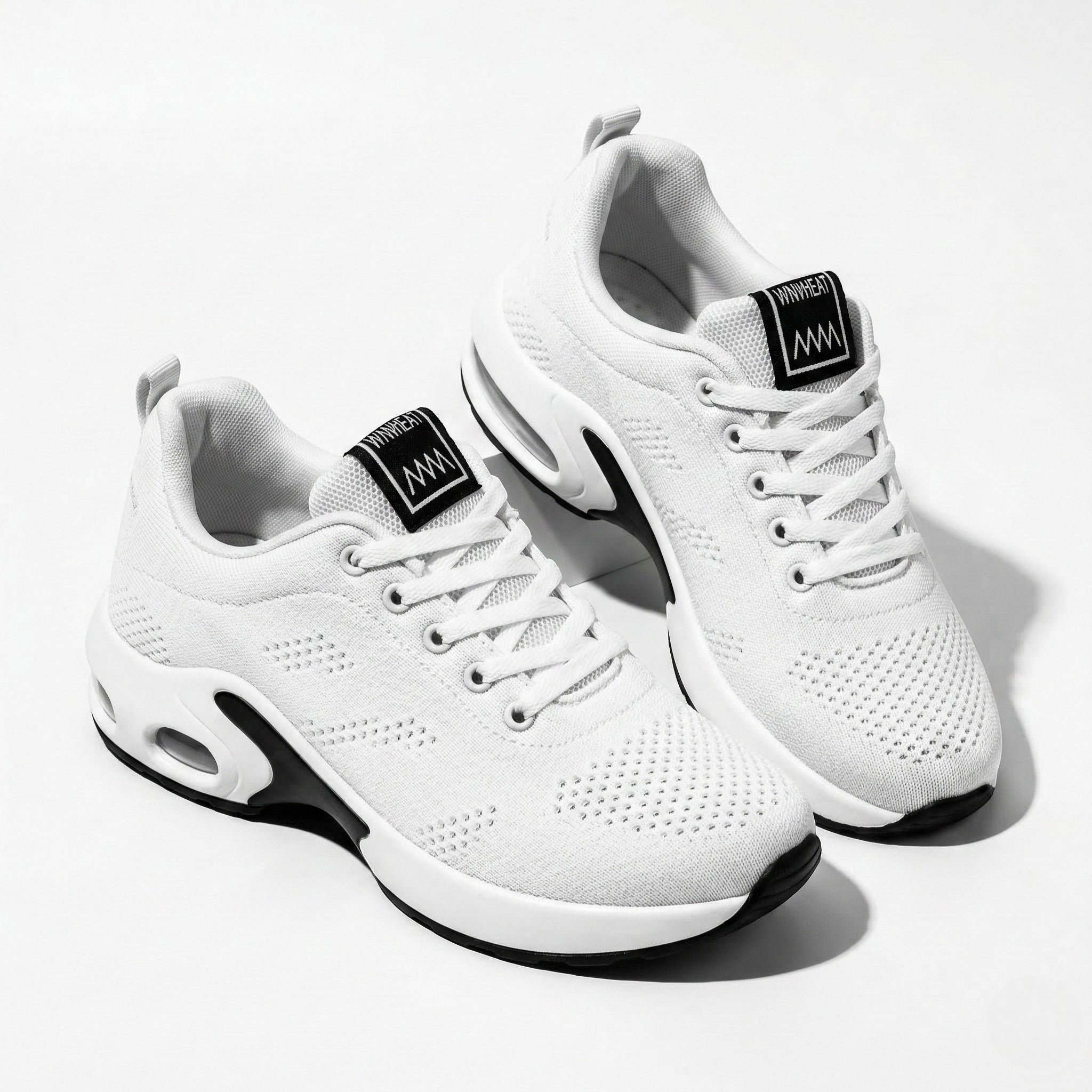 Ella - Women's Orthopedic Air Cushioning Sneakers - Sneakers - White - Parker&Brooks