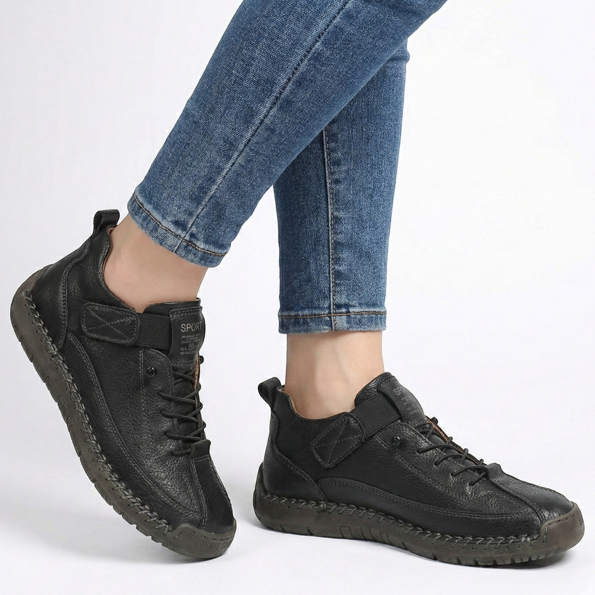 Elodie - Women's Lightweight Sneakers - Sneakers - Black - Parker&Brooks