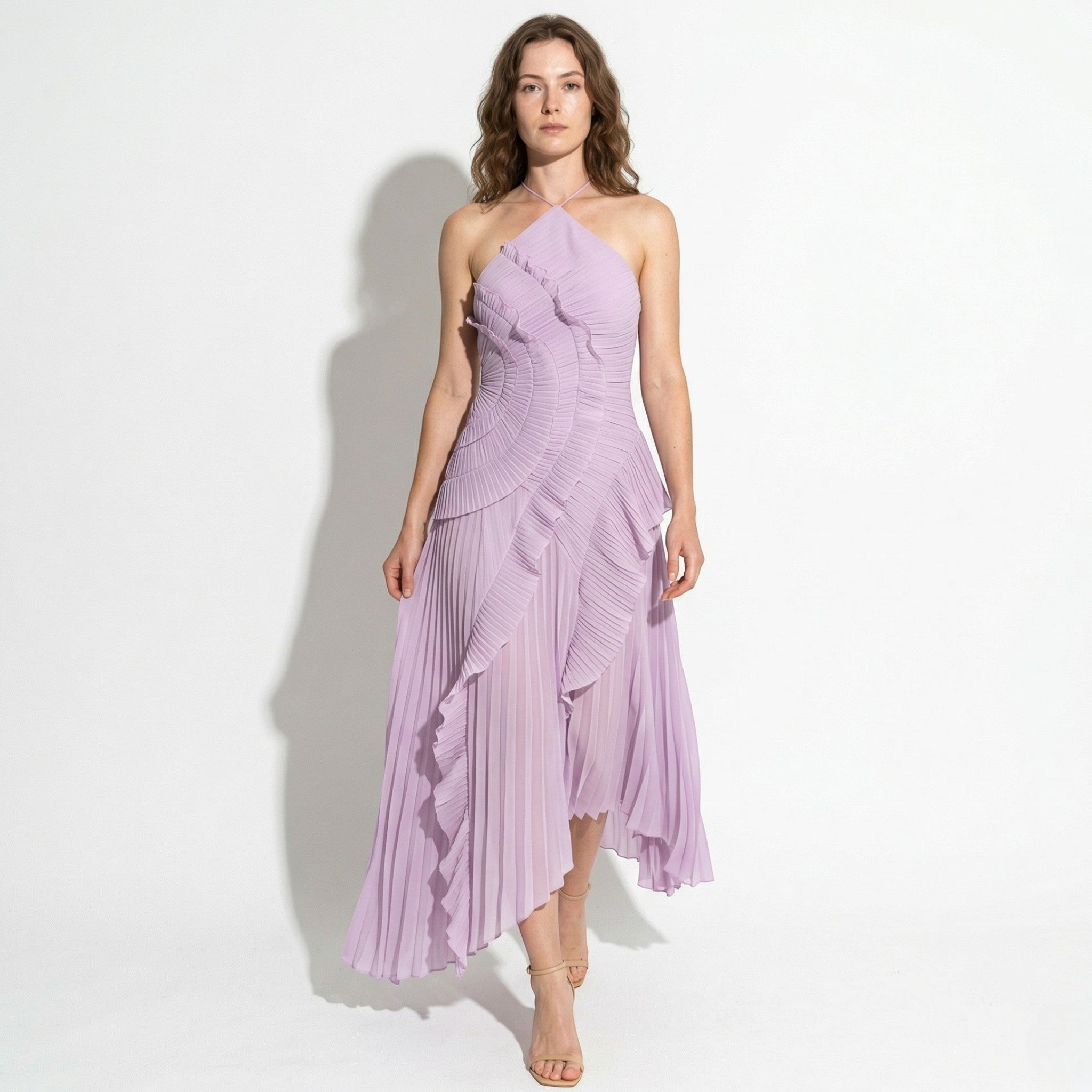 Emma - Women's Summer Halter Maxi Dress - Dress - Purple - Parker&Brooks