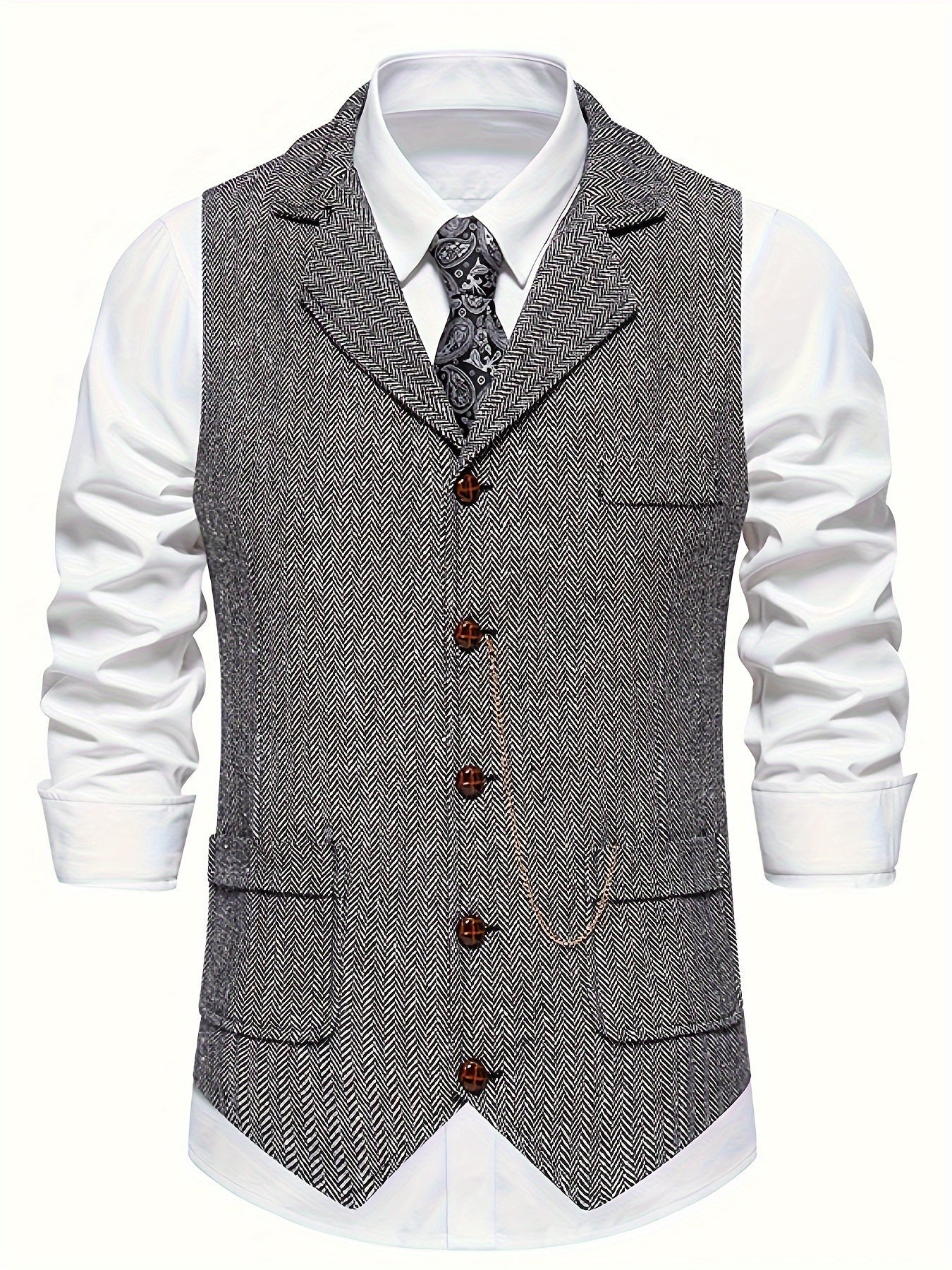 Brandy – Classic Waistcoat with Fine Texture