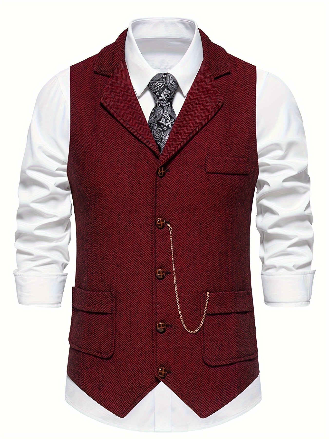 Brandy – Classic Waistcoat with Fine Texture
