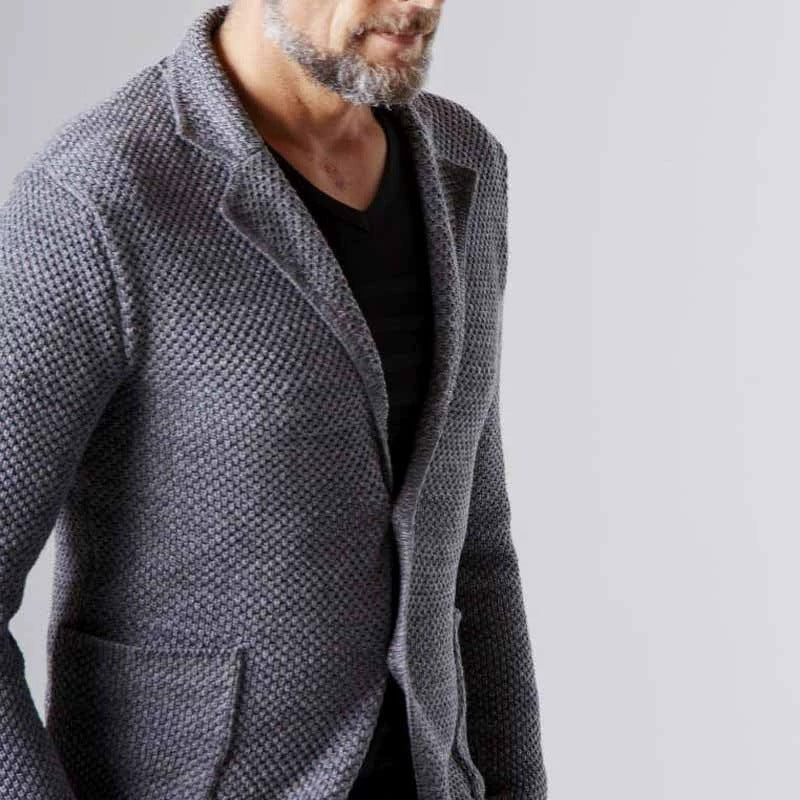 Reiner – Blazer with Herringbone Pattern in Classic Design