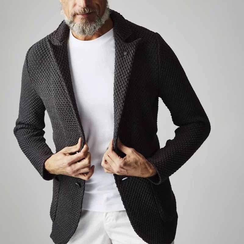 Reiner – Blazer with Herringbone Pattern in Classic Design