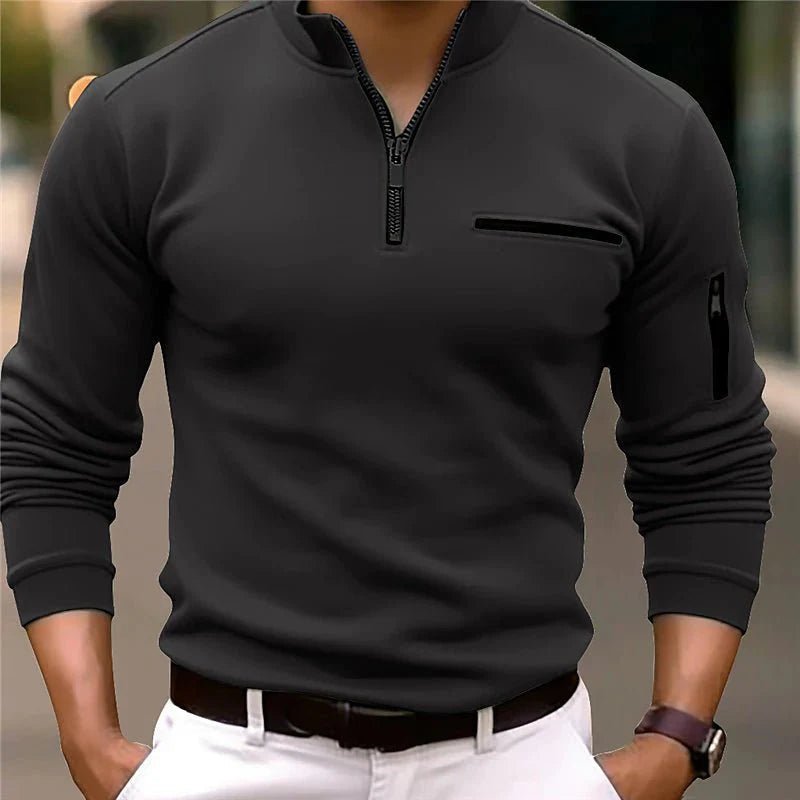 Felix – Sweatshirt with Quarter Zip