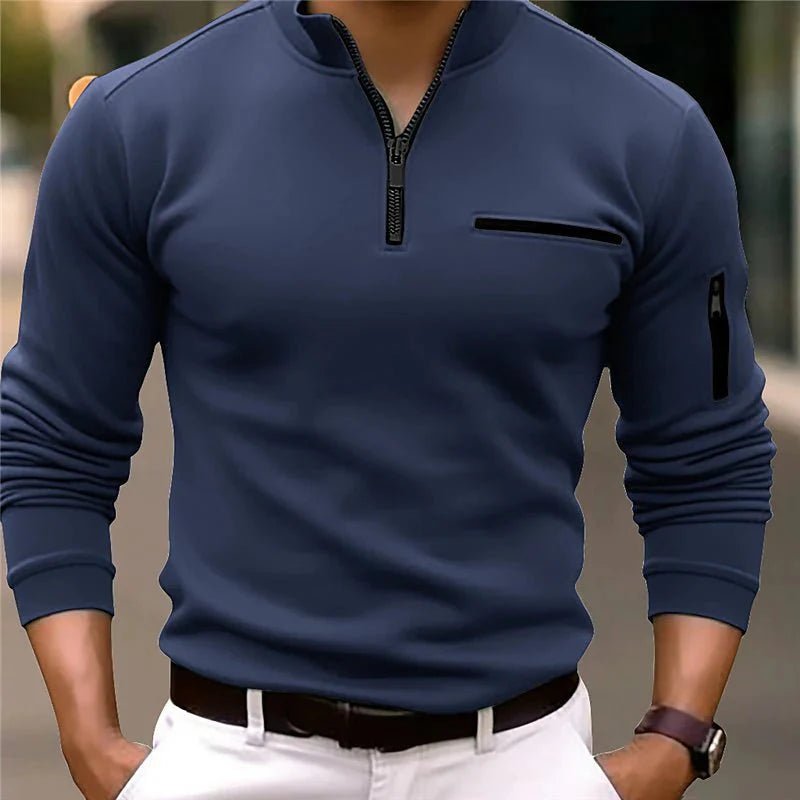 Felix – Sweatshirt with Quarter Zip