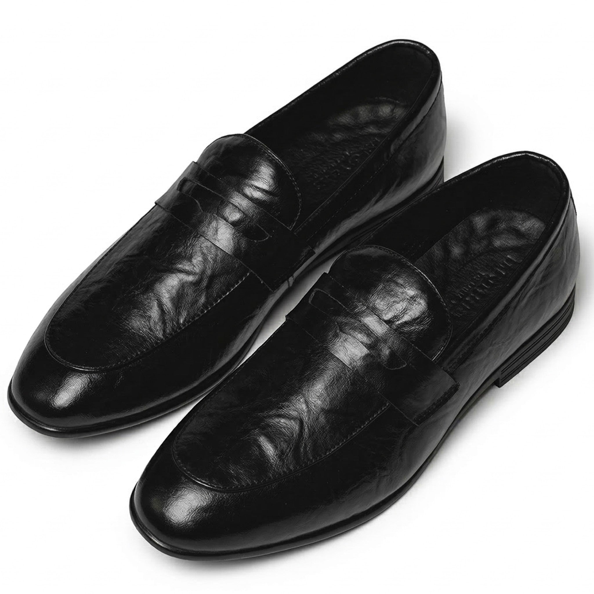 George - Men's Slip - On Loafers - Loafers - Black - Parker&Brooks