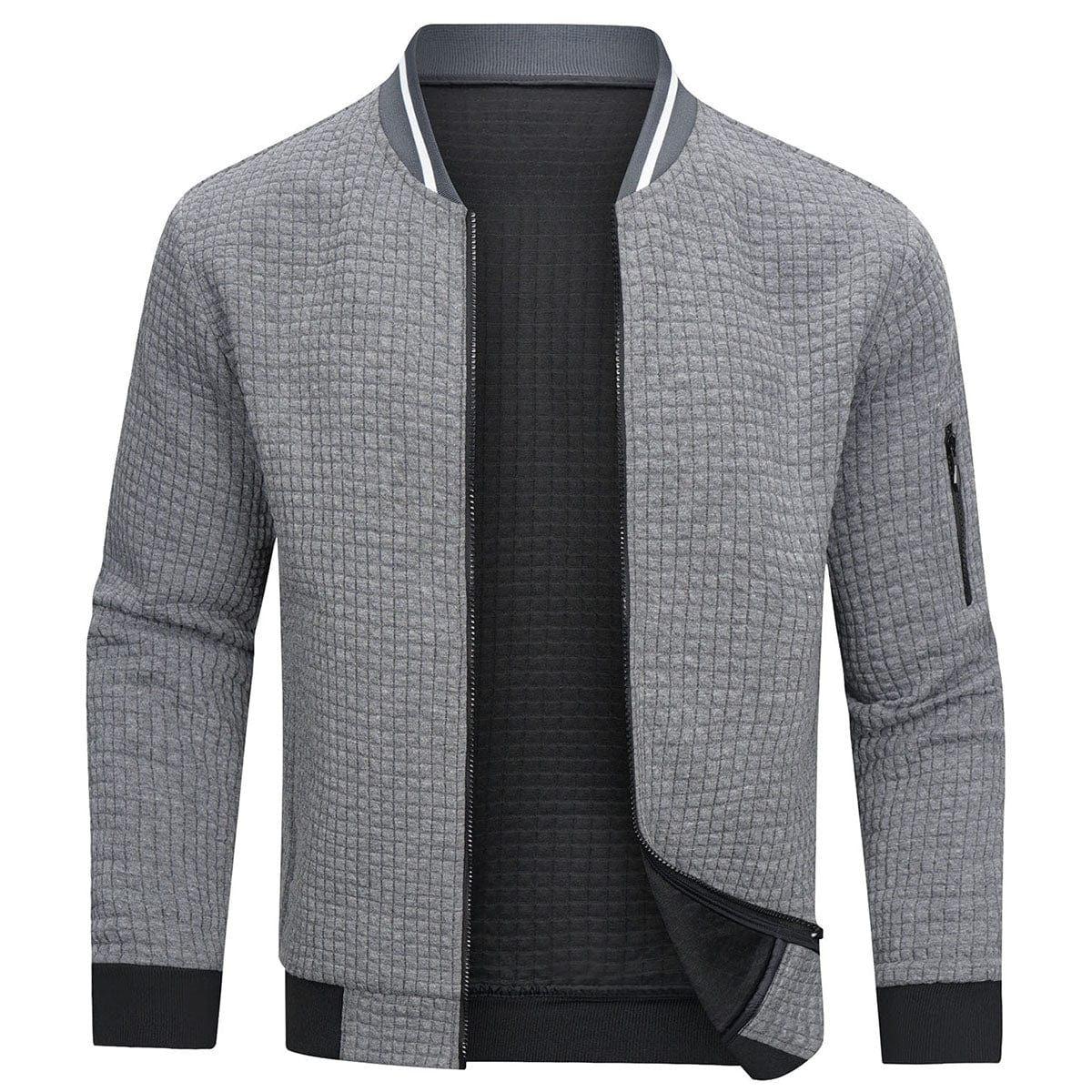 Pablo – Structured Zip-Up Cardigan