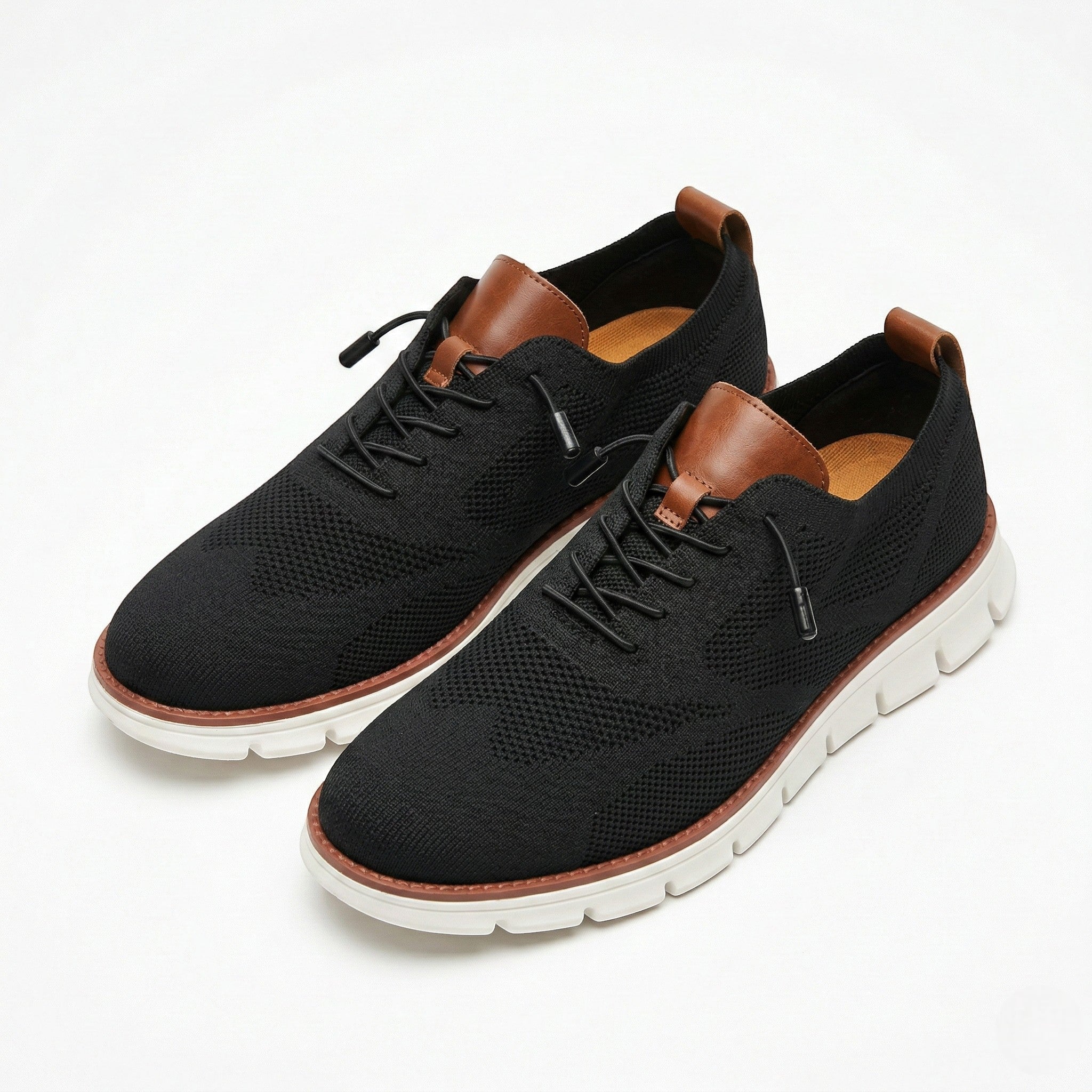 Harry - Men's Breathable Mesh Sneakers - Shoes - Black - Parker&Brooks