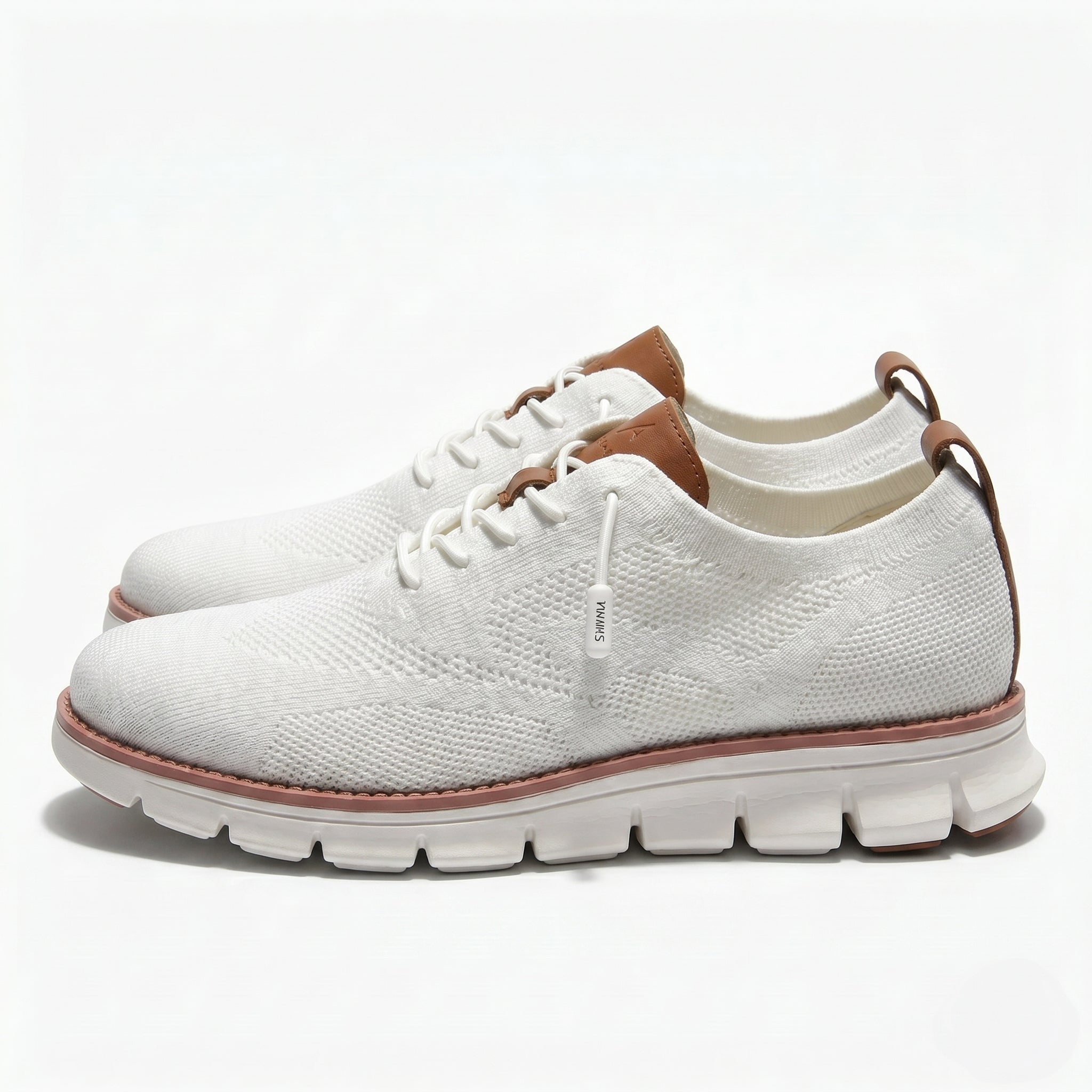 Harry - Men's Breathable Mesh Sneakers - Shoes - White - Parker&Brooks