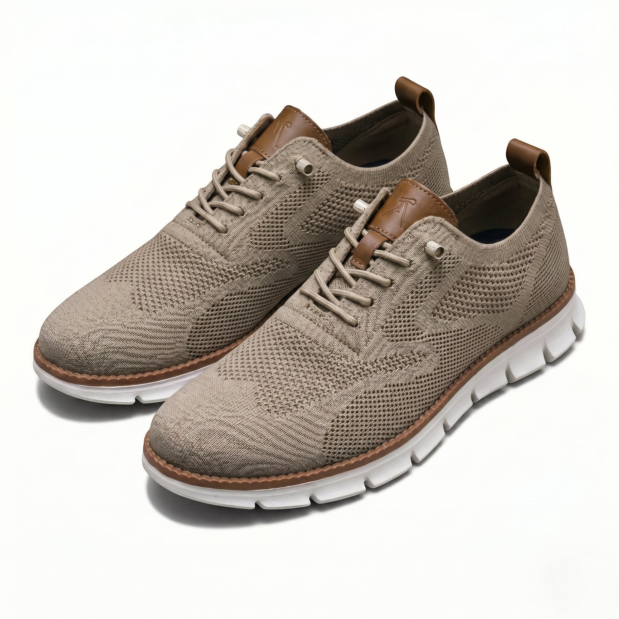 Harry - Men's Breathable Mesh Sneakers - Shoes - Brown - Parker&Brooks