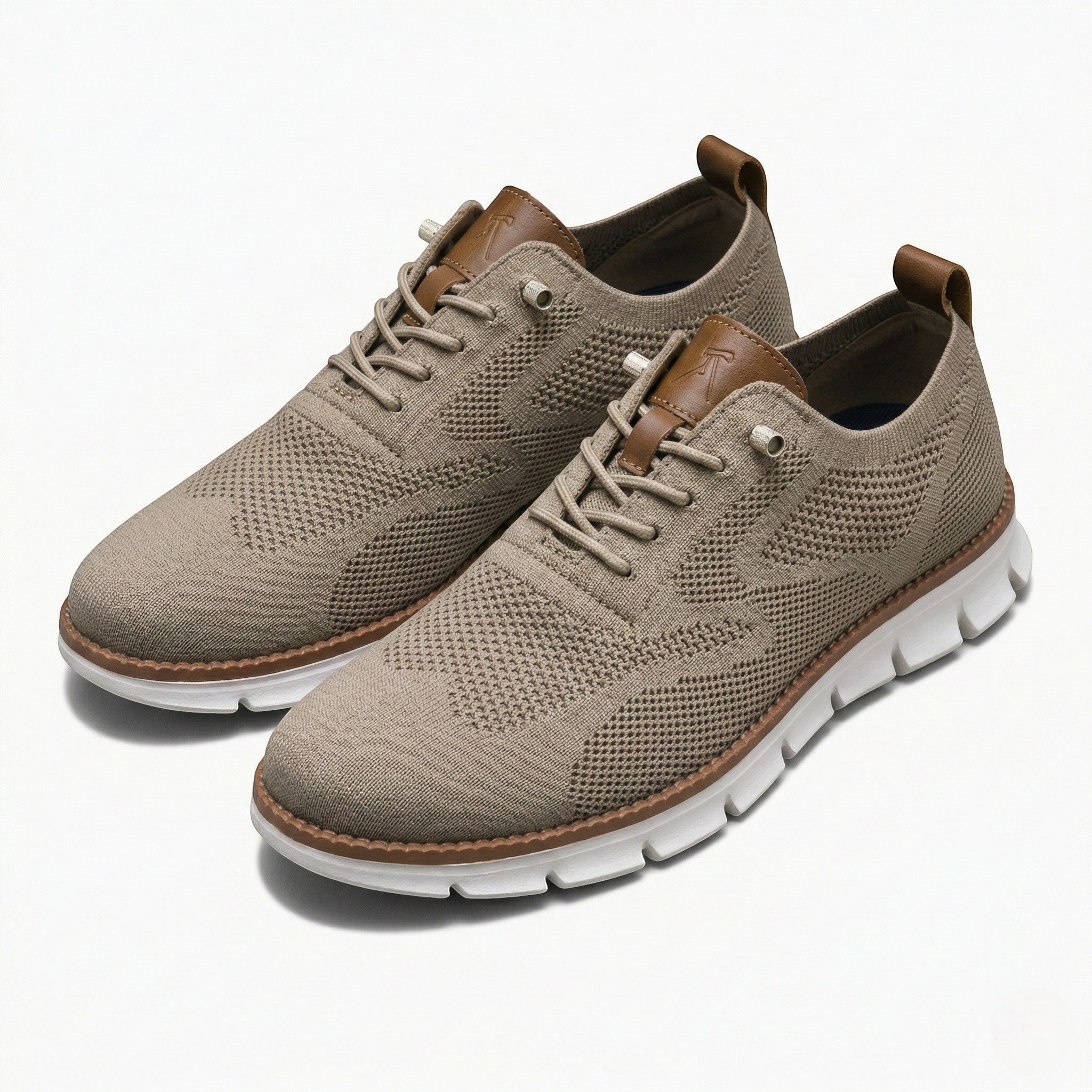 Harry - Men's Breathable Mesh Sneakers - Shoes - Brown - Parker&Brooks